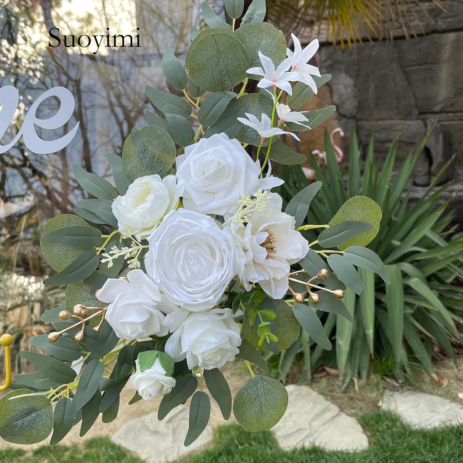 Faux Flower Swag Set of 2 for Wedding Decor