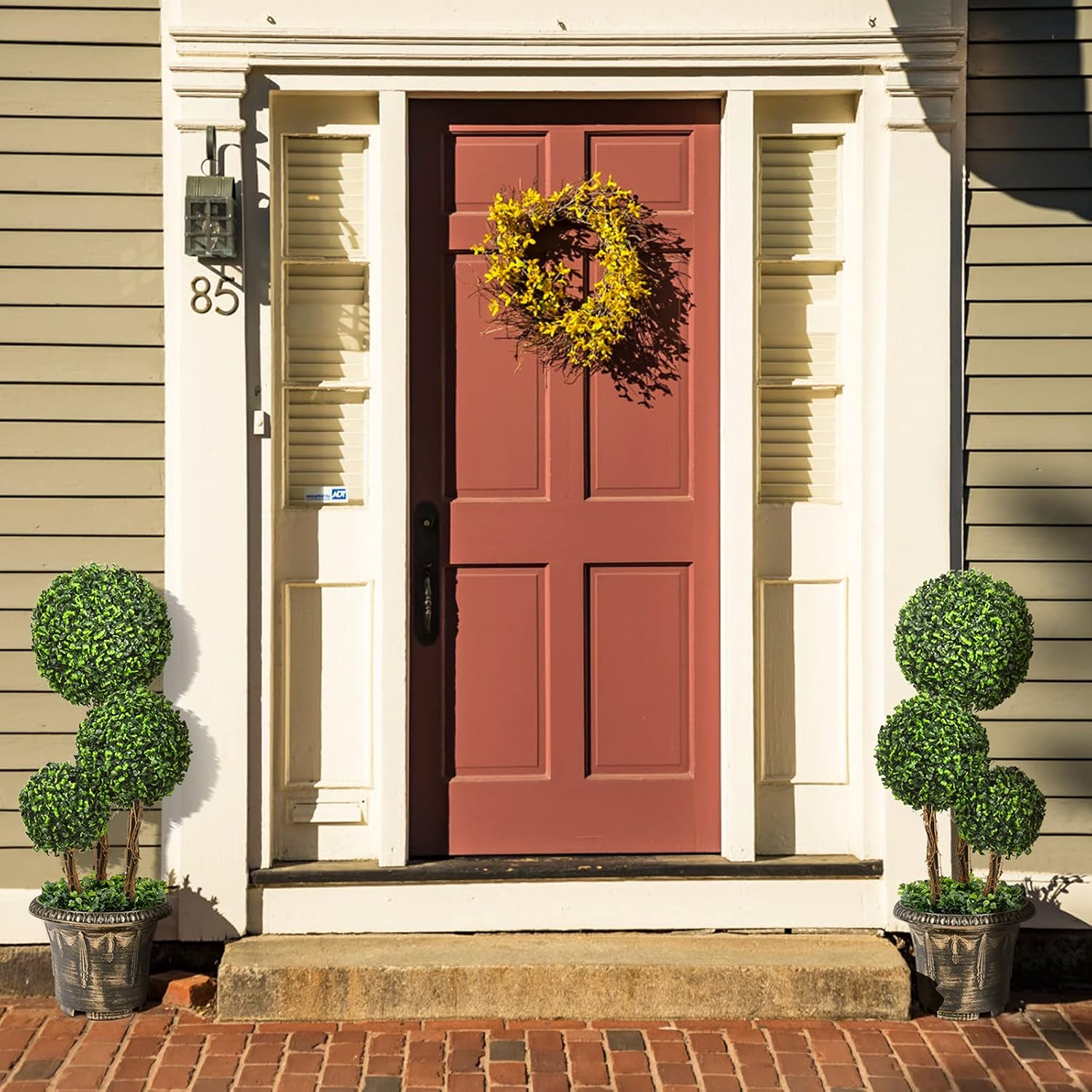 Goplus 25 Ft Artificial Boxwood Topiary Decor