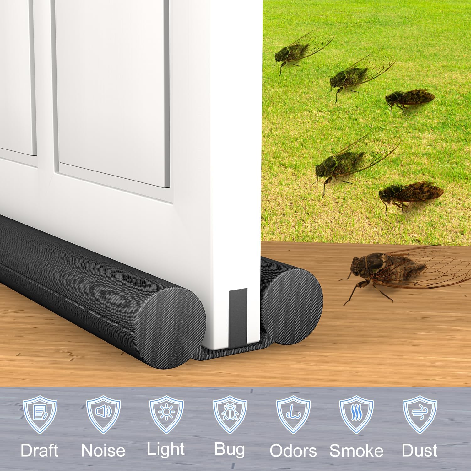 TONINT Large Door Draft Stopper Weather Seal