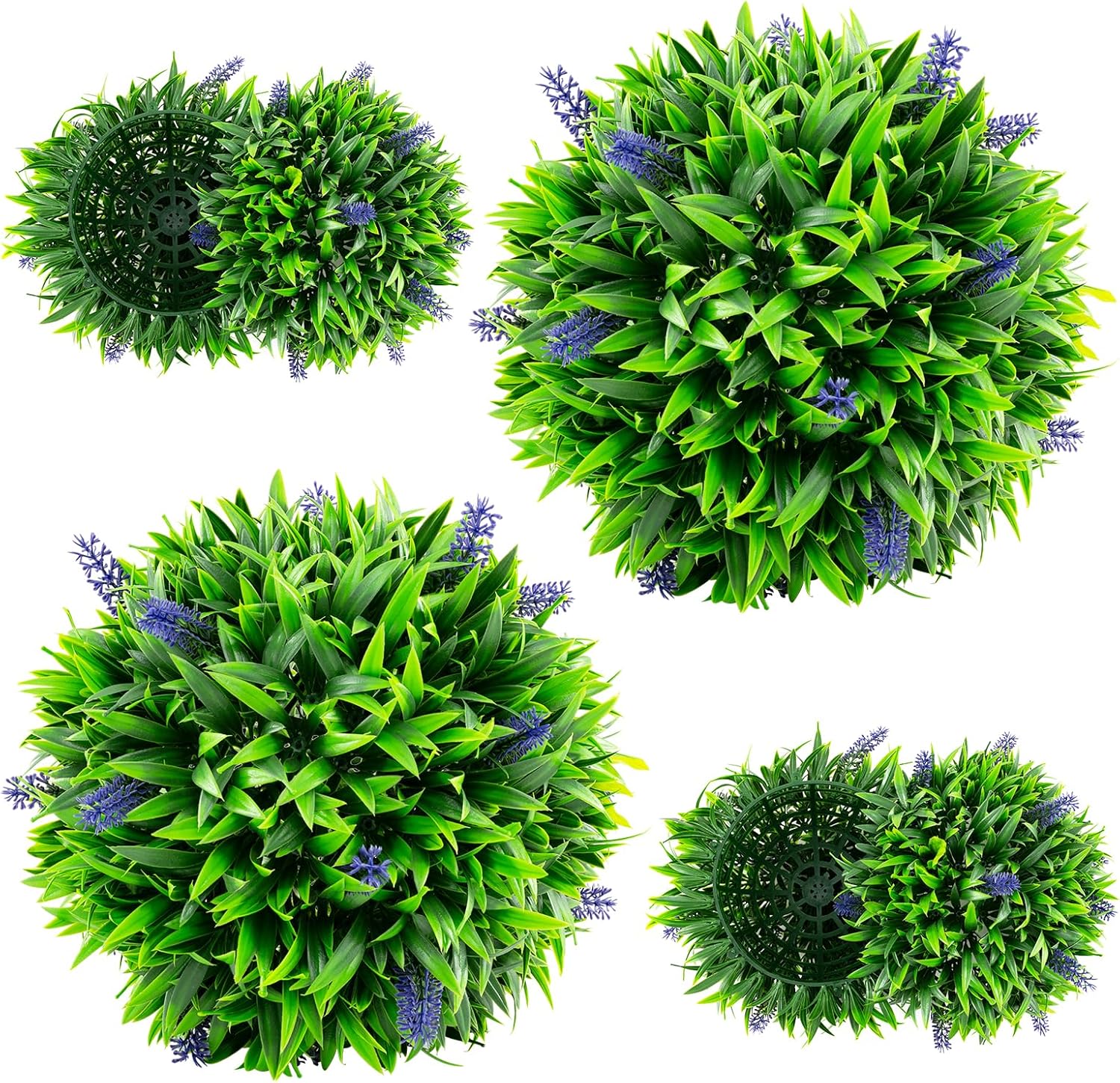 Goplus Artificial Lavender Topiary Balls Set of 2