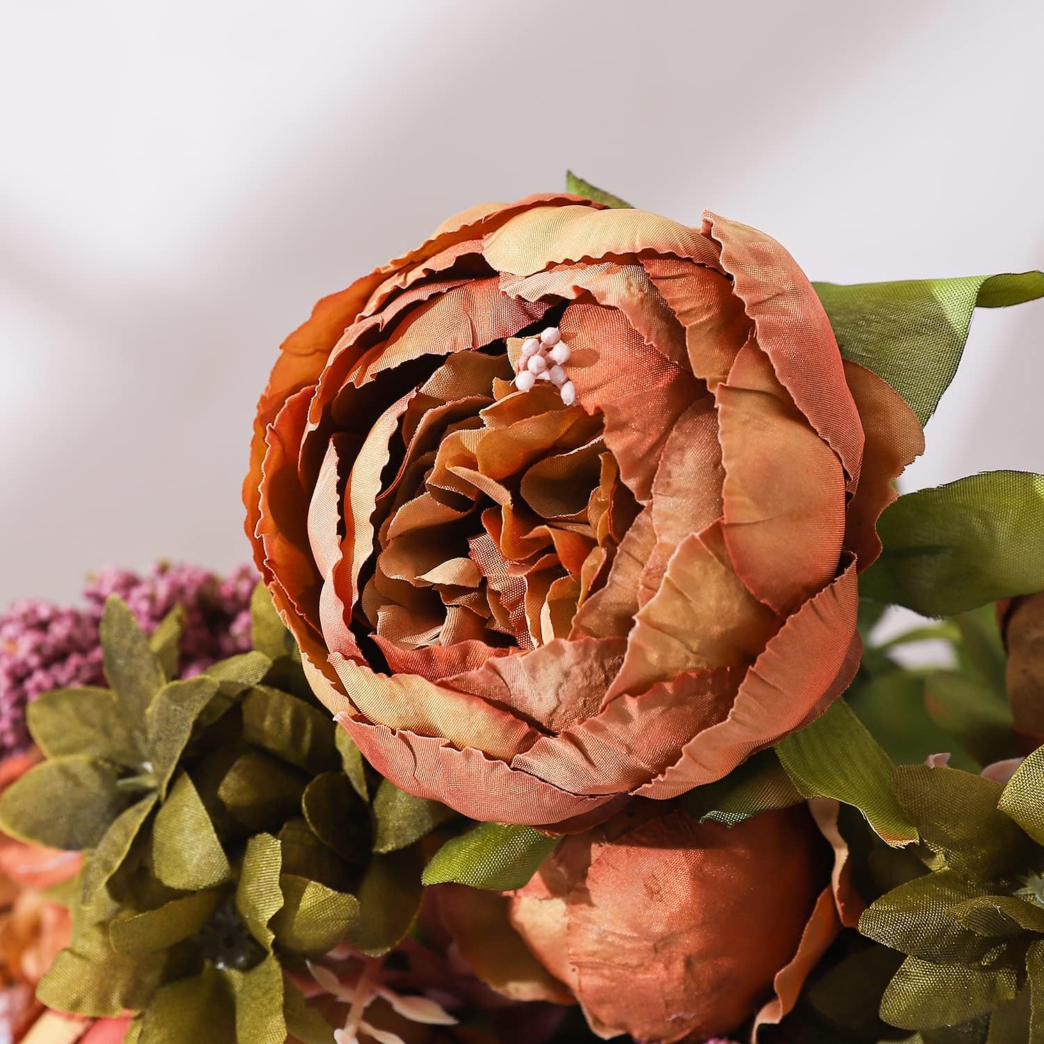 Duovlo Artificial Peony Silk Flowers Wedding Home Decor