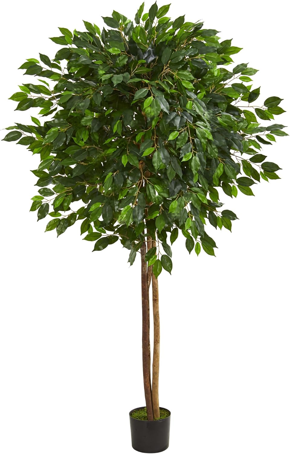 Nearly Natural 65 Ficus Artificial Tree Green