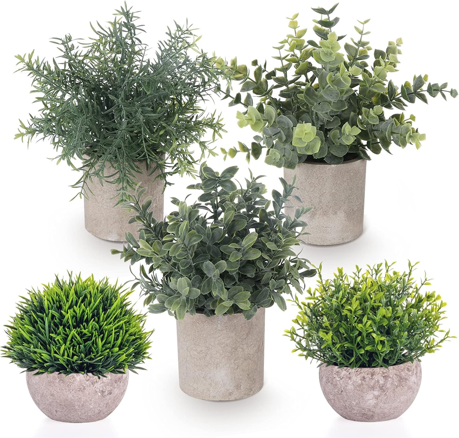 Lemonfilter 5 Pack Artificial Eucalyptus Plants