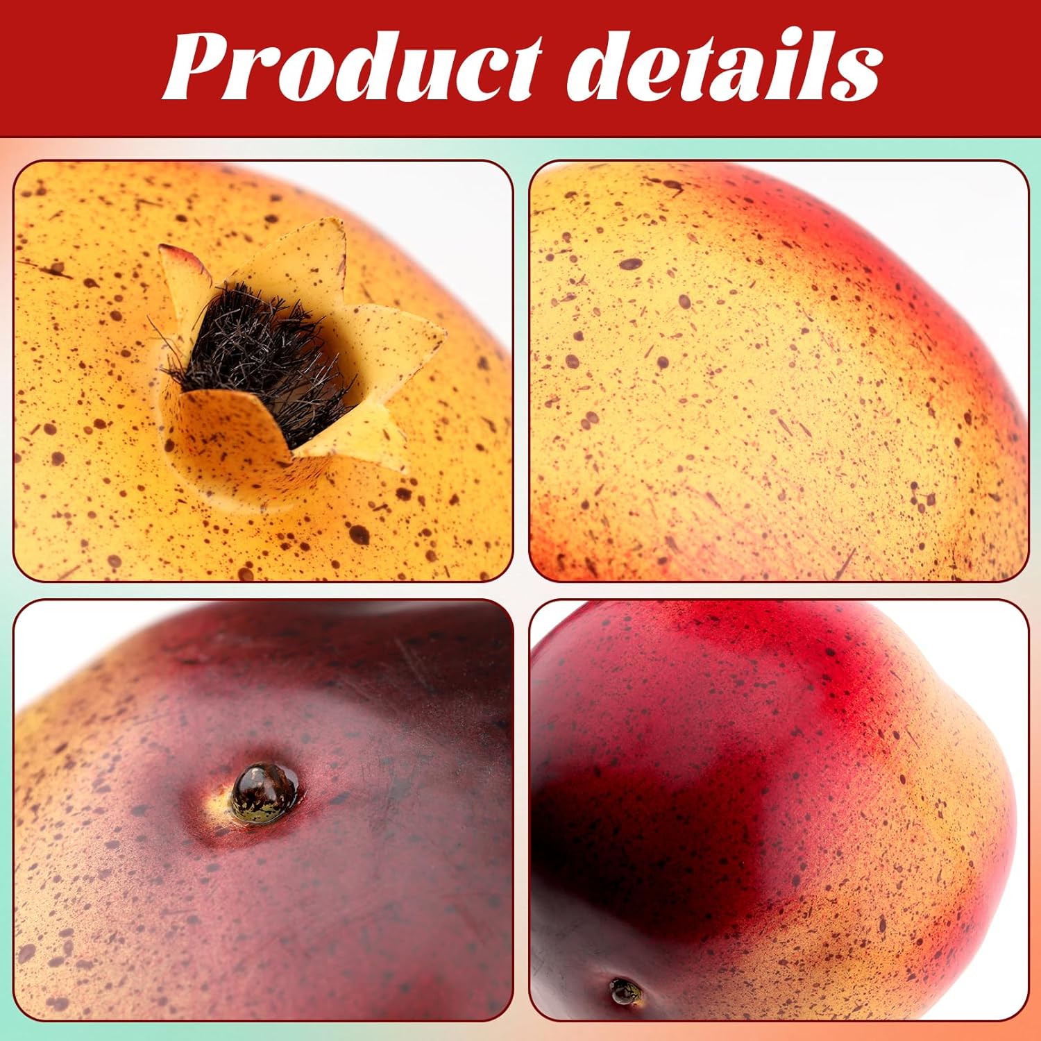 Woration Artificial Oversize Pomegranate Decor Prop