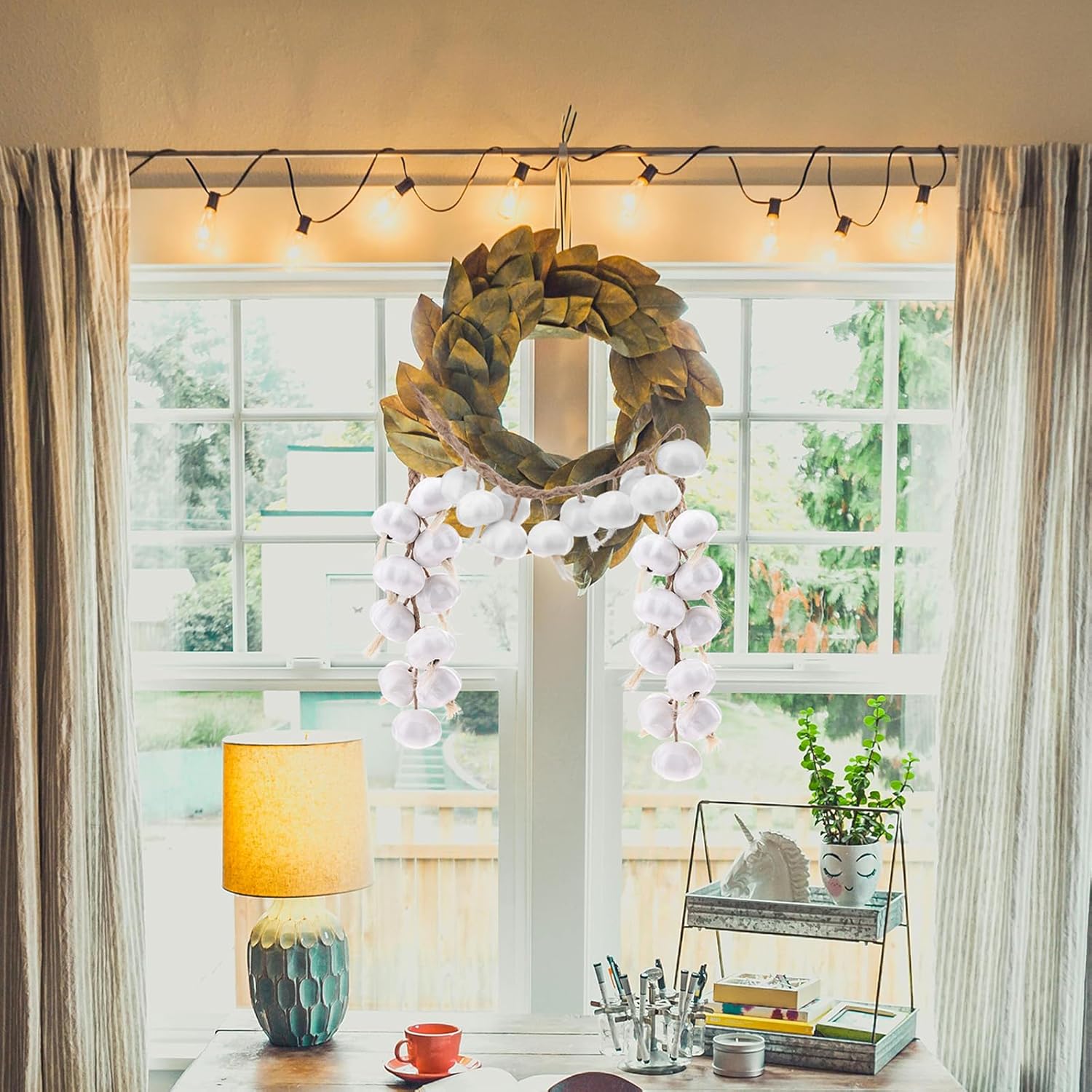 Gresorth Artificial Garlic Hanging Decor String