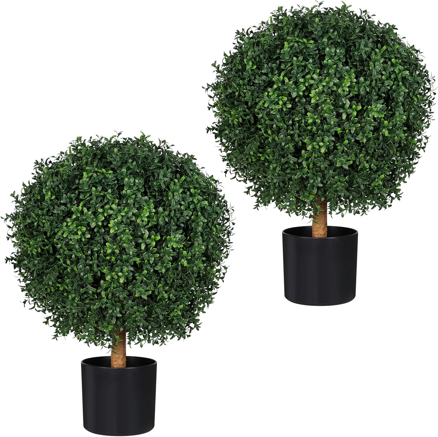 26 Inch Artificial Topiary Trees Set of 2
