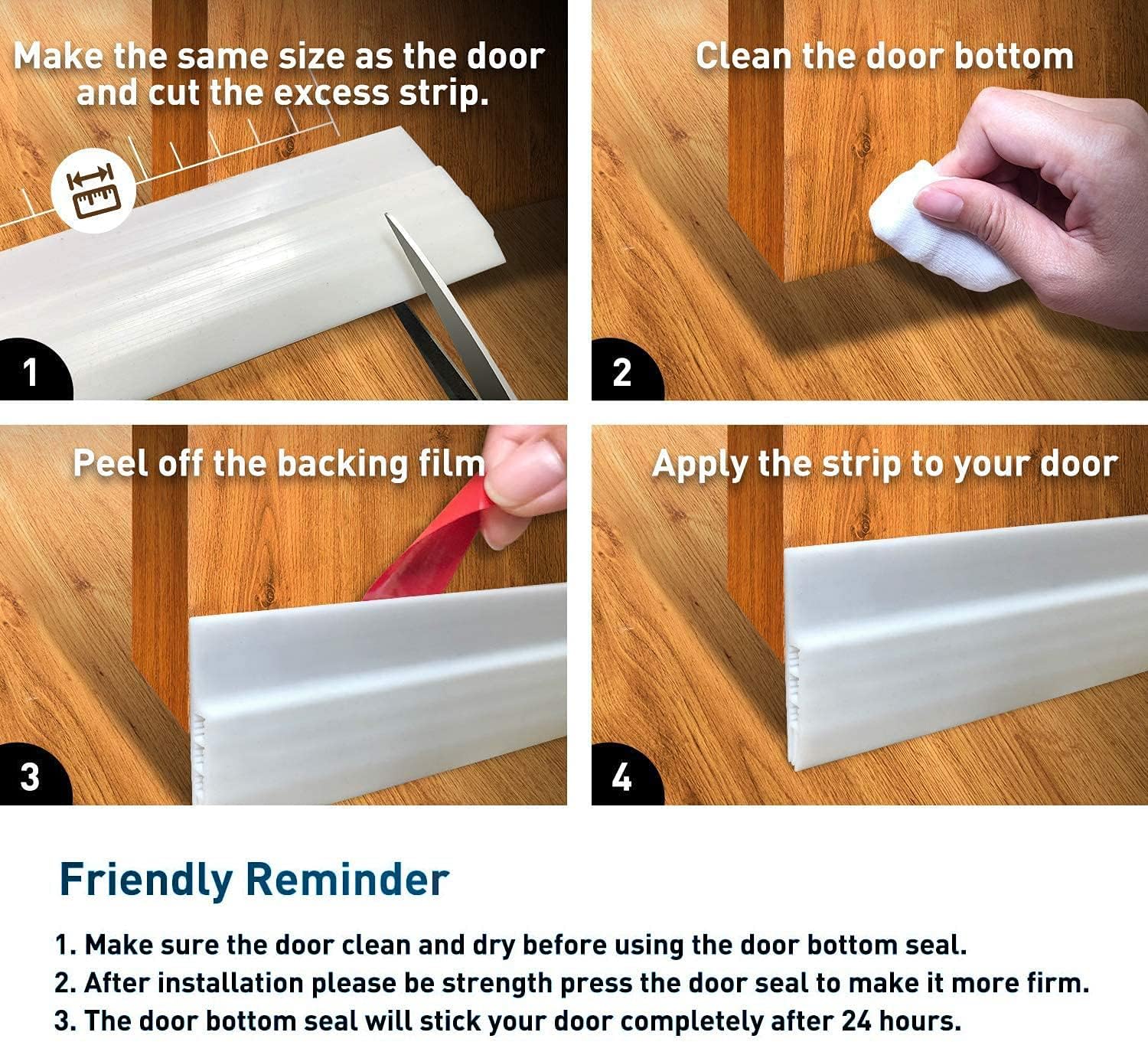 SYIPO Door Draft Stopper for Large Gaps Adjustable Gray