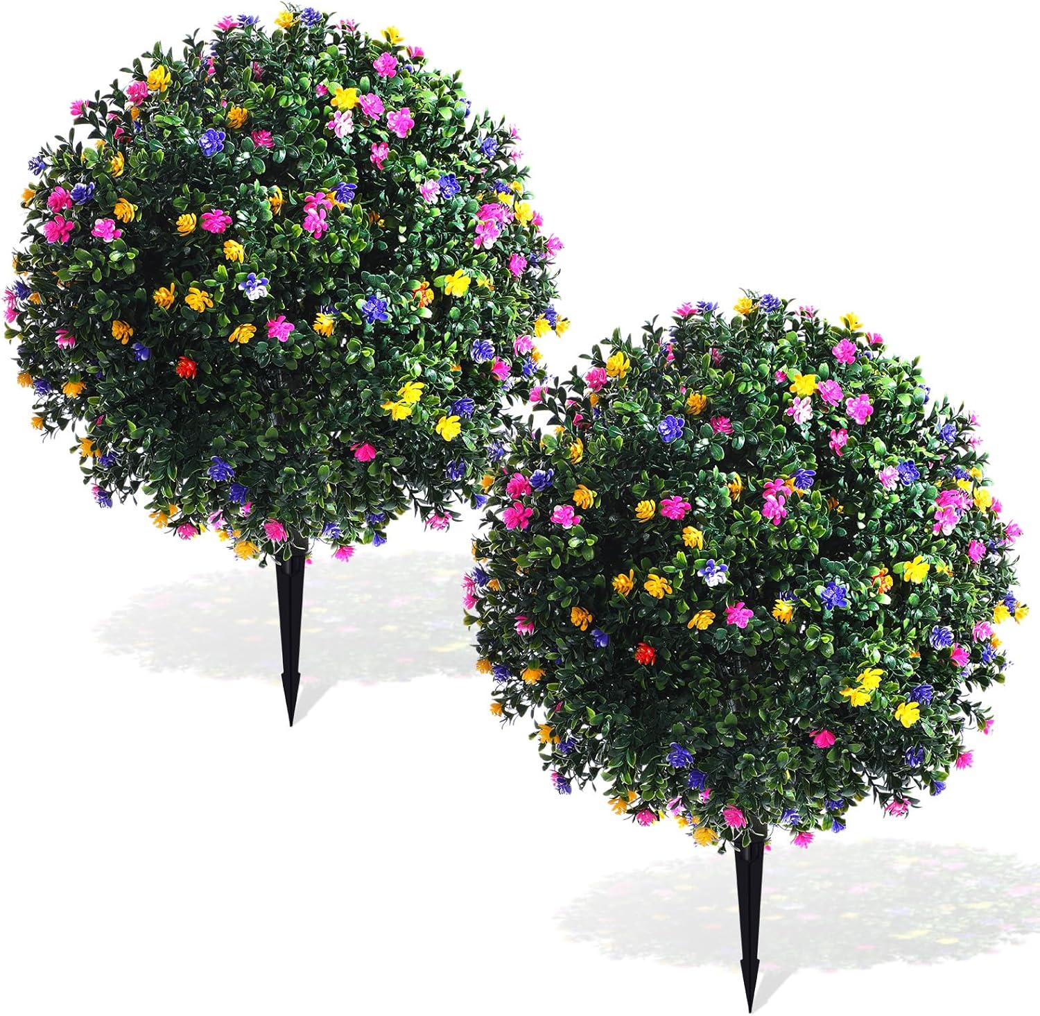 Yunlly Artificial Topiary Boxwood Balls Set of 2
