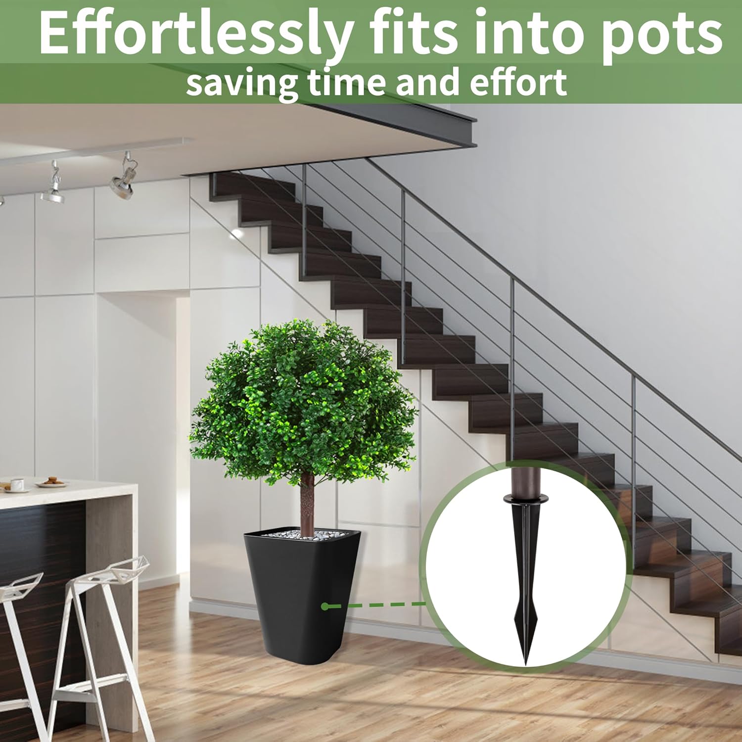 Moeput Artificial Boxwood Topiary Ball Trees Set of 2