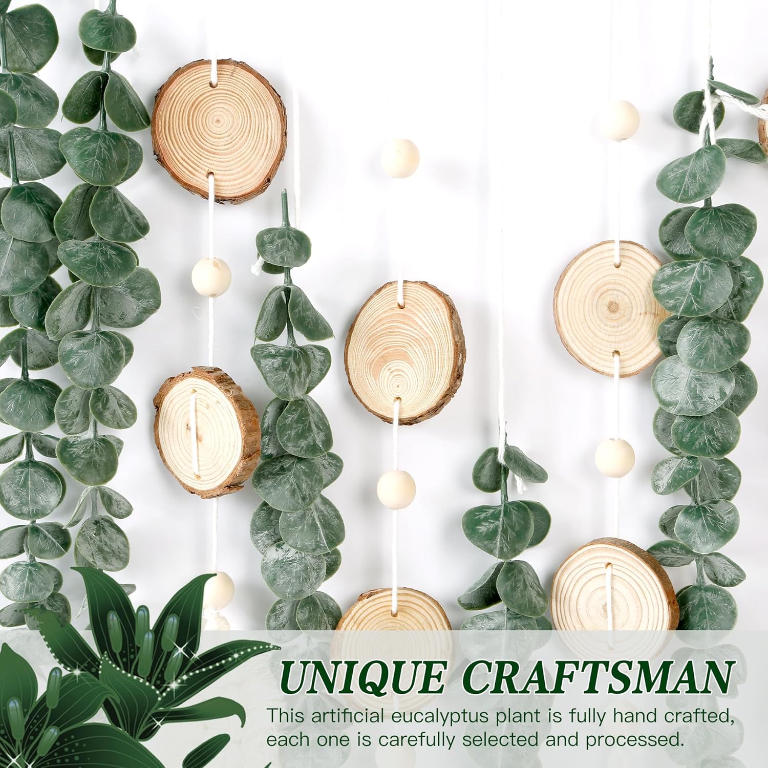 21 Inch Eucalyptus Wall Hanging Decor