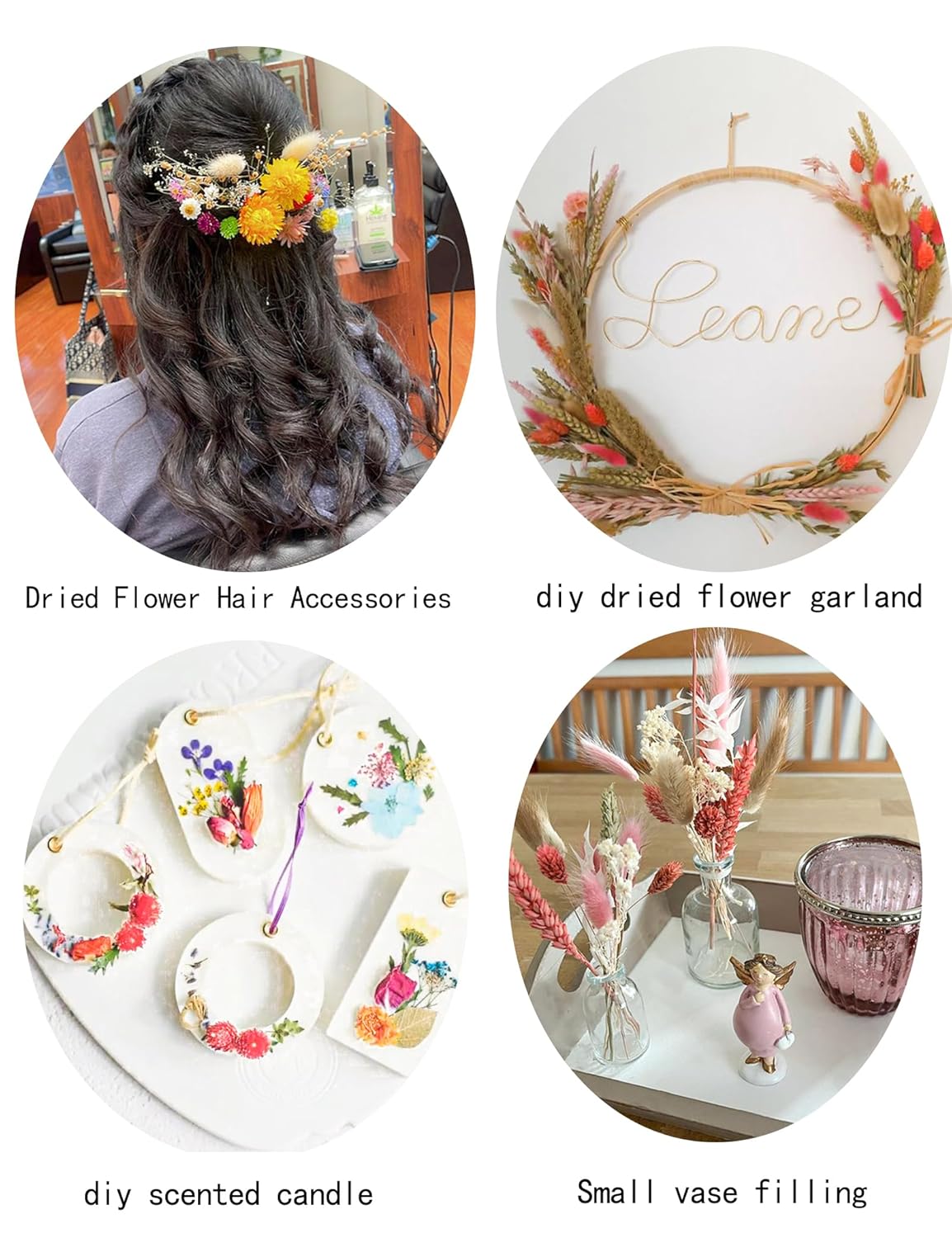 DIY Dried Flower Set with Twine Orange