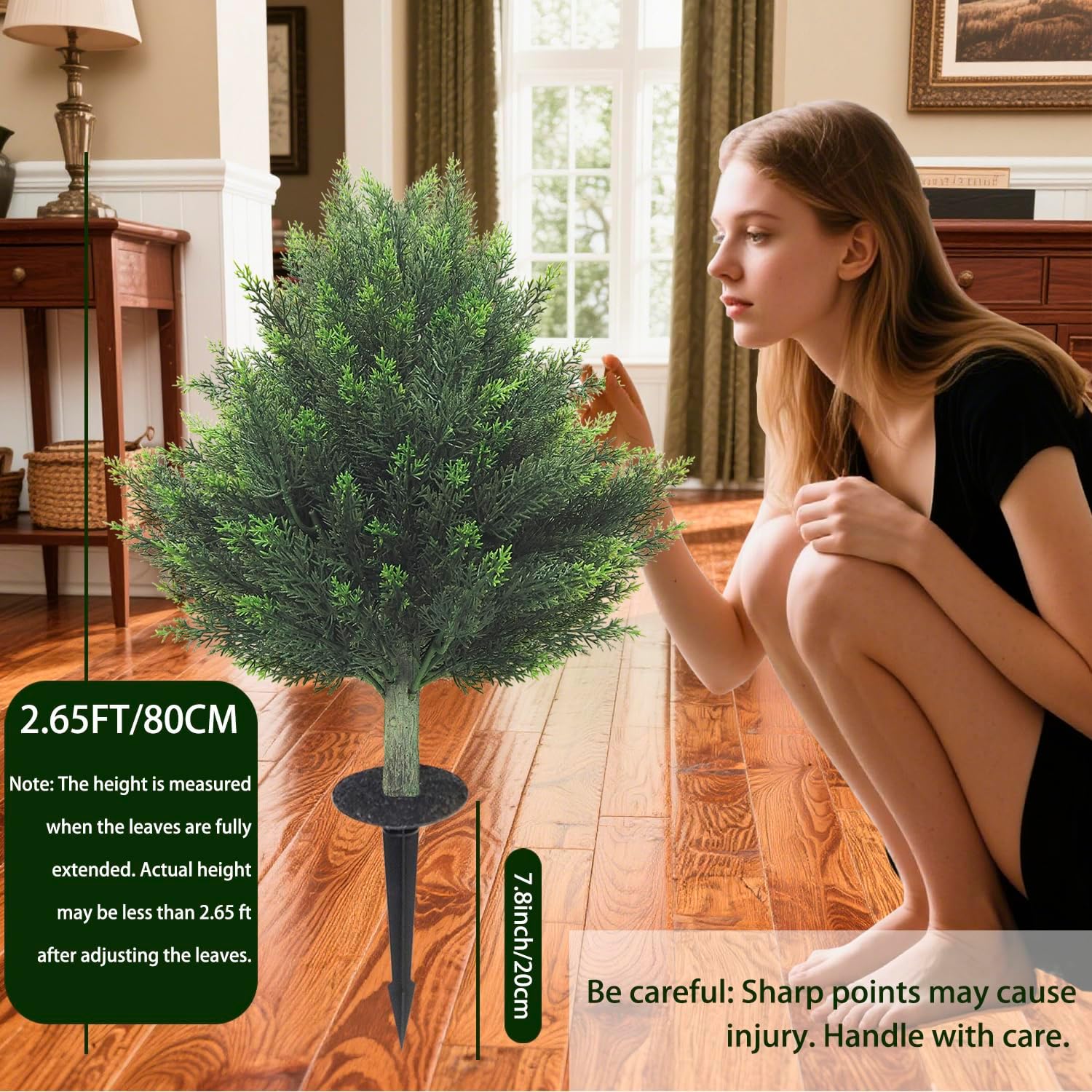 Rs Ceder Artificial Topiary Cedar Tree 32 Inch 2 Pack