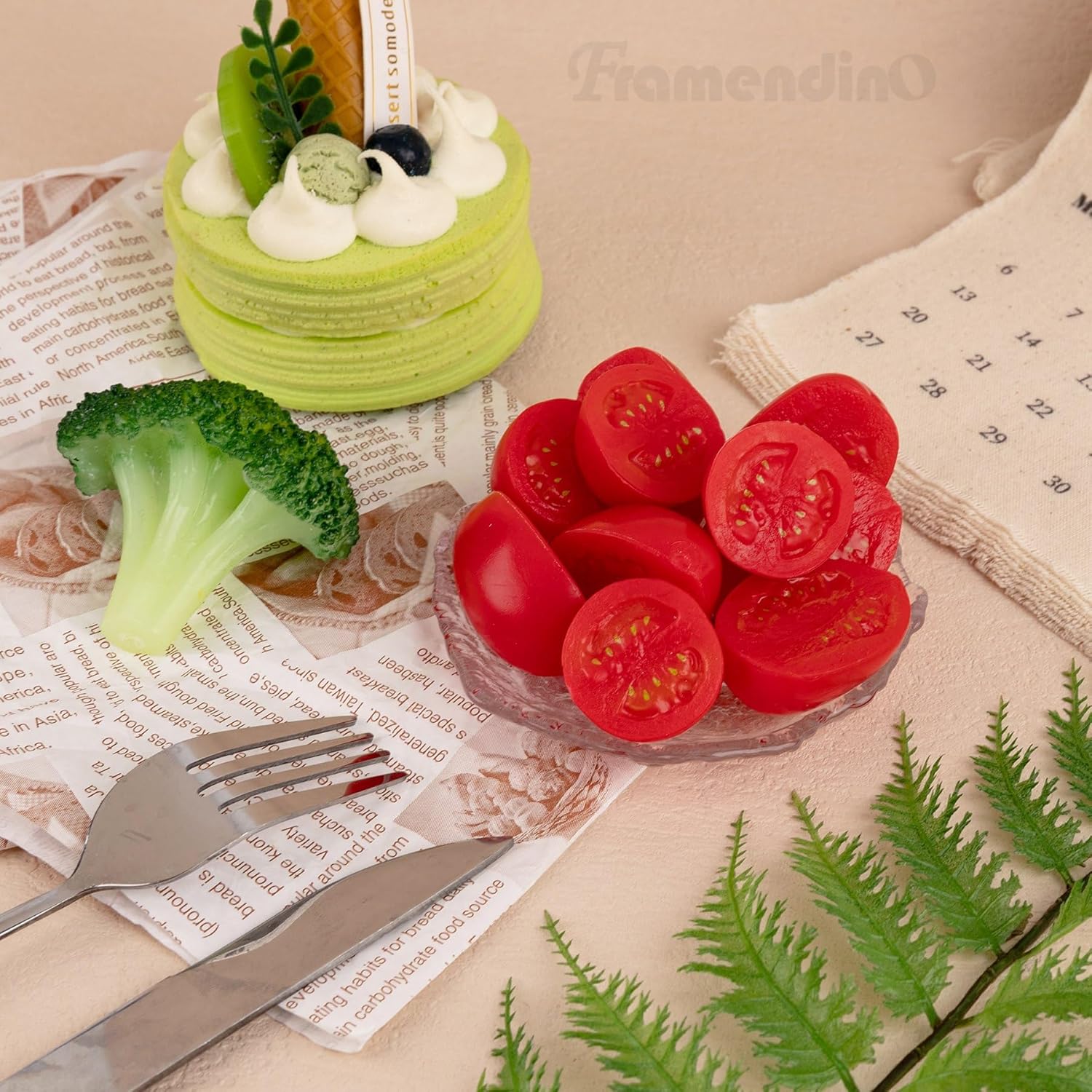 Framendino 12 Pack Artificial Cherry Tomatoes Decorative Props