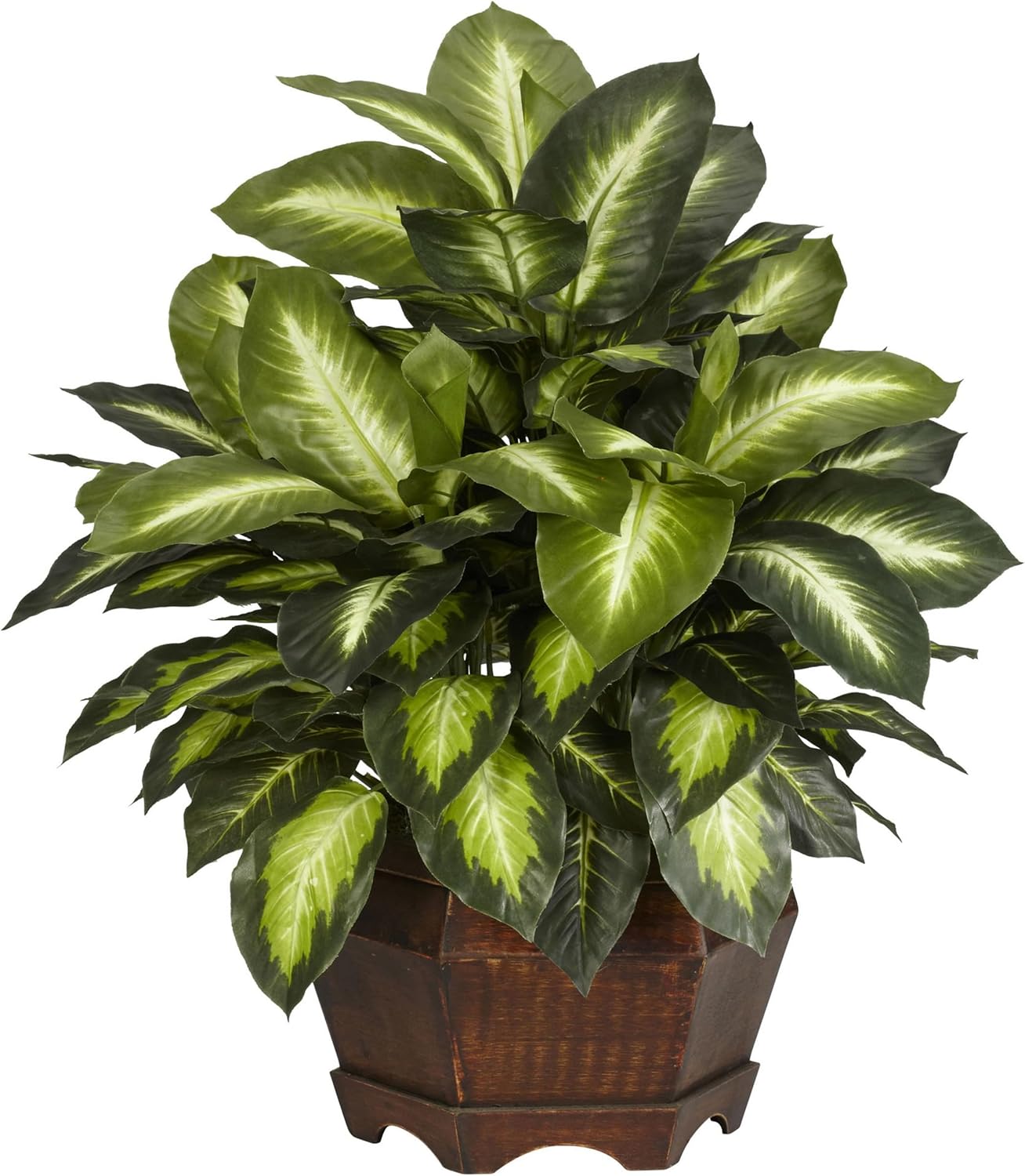 Nearly Natural 24in Golden Dieffenbachia Silk Plant
