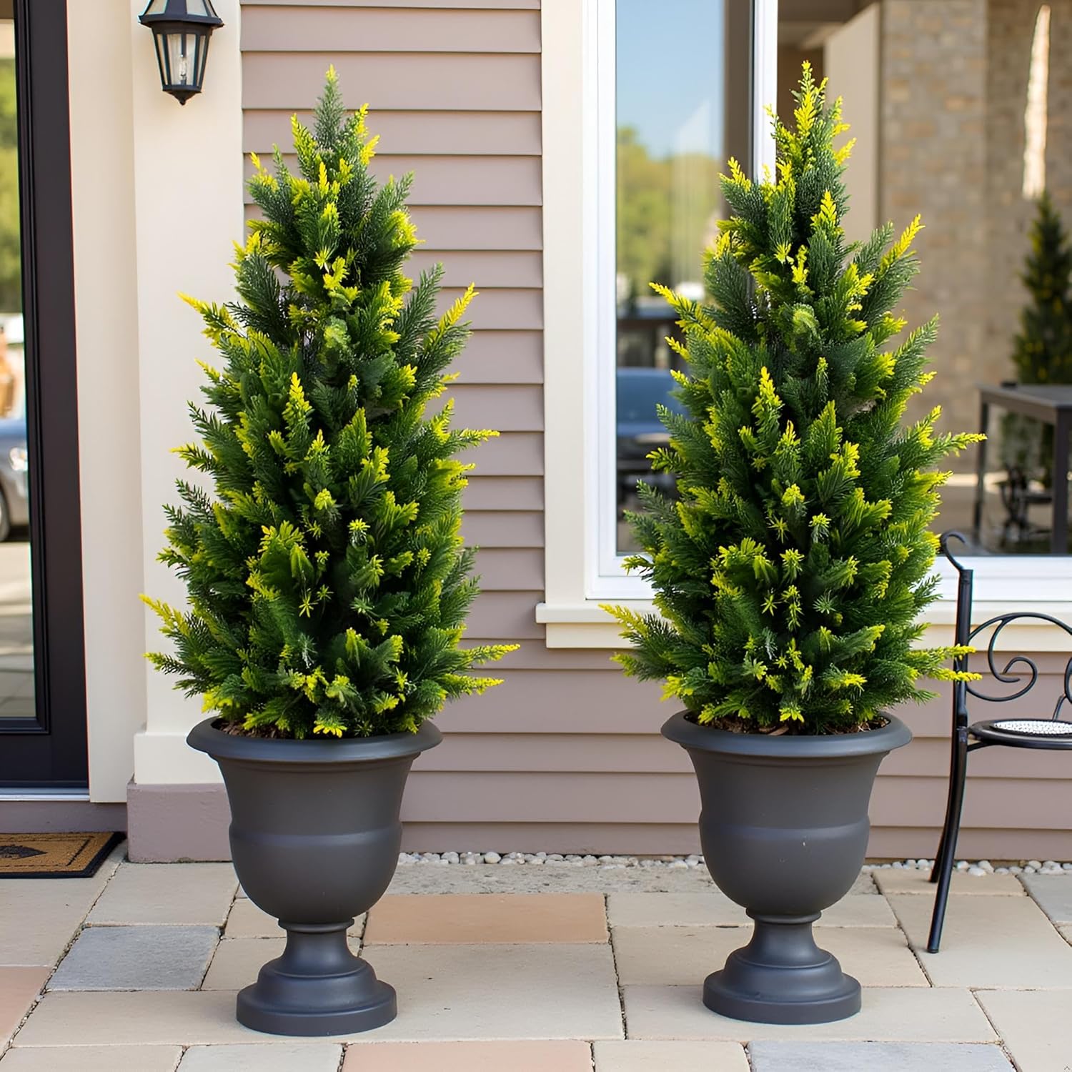 Fonyick Artificial Cypress Topiary Tree Set of 2