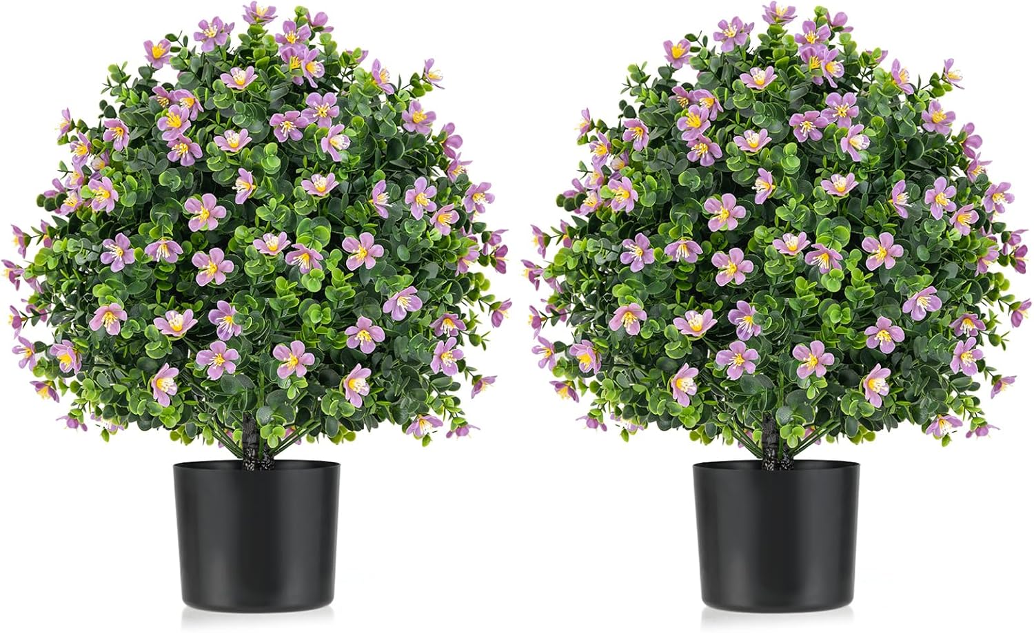 Goplus 215 Inch Artificial Boxwood Topiary Ball Set of 2