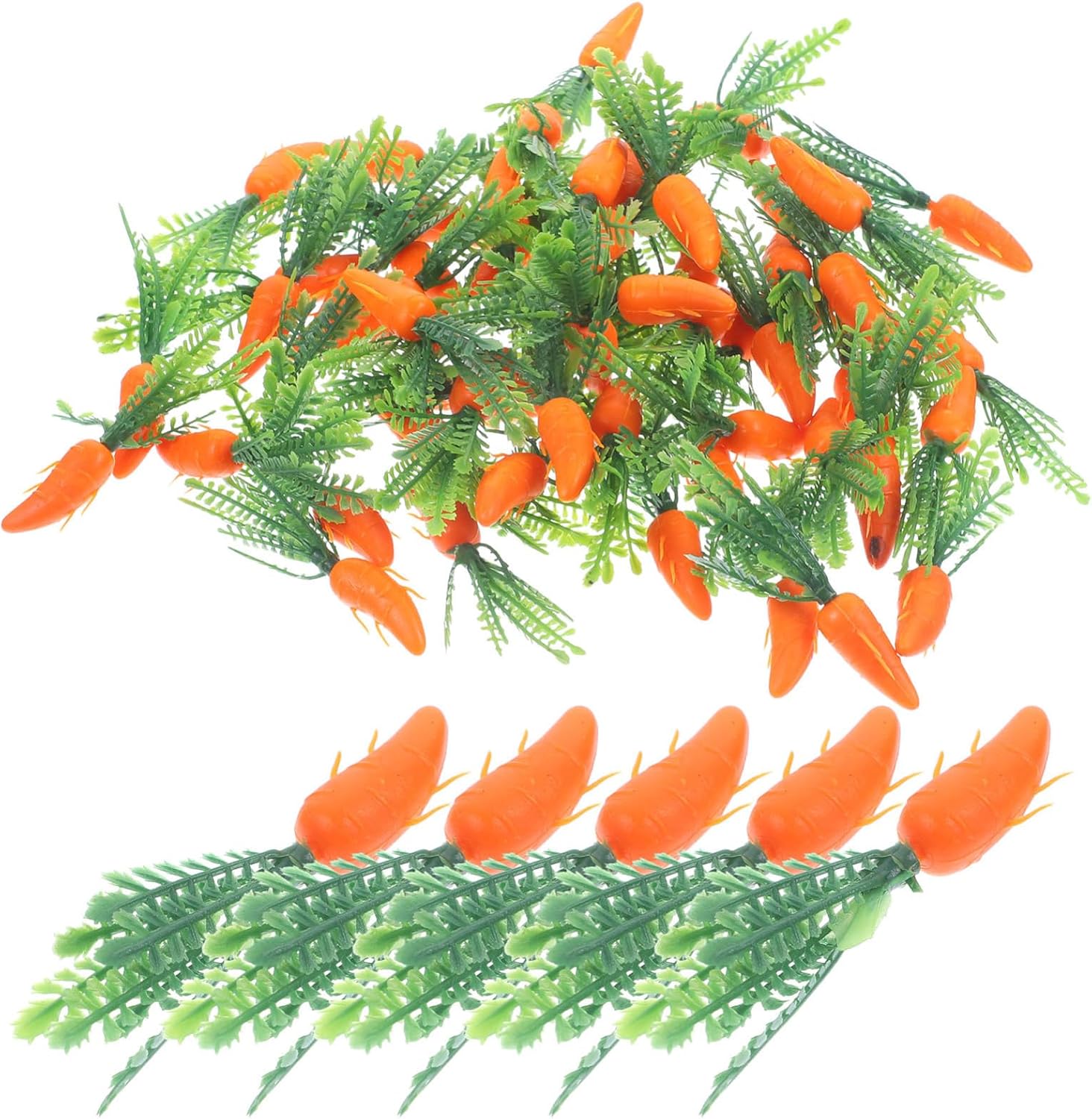 180pcs Realistic Fake Carrots for Party Decorations