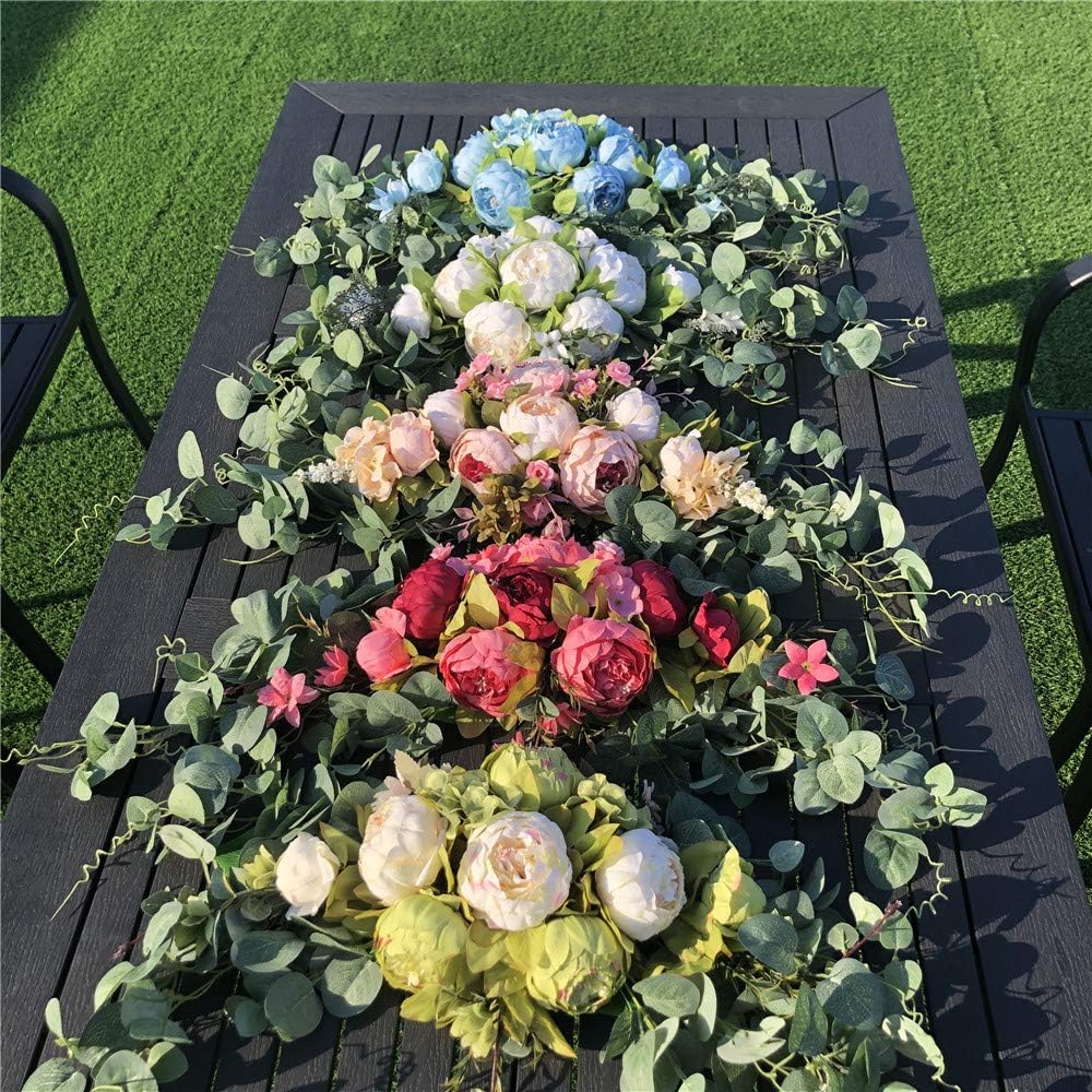 Wedding Arch Flowers 30 Inch Artificial Floral Swag for Lintel