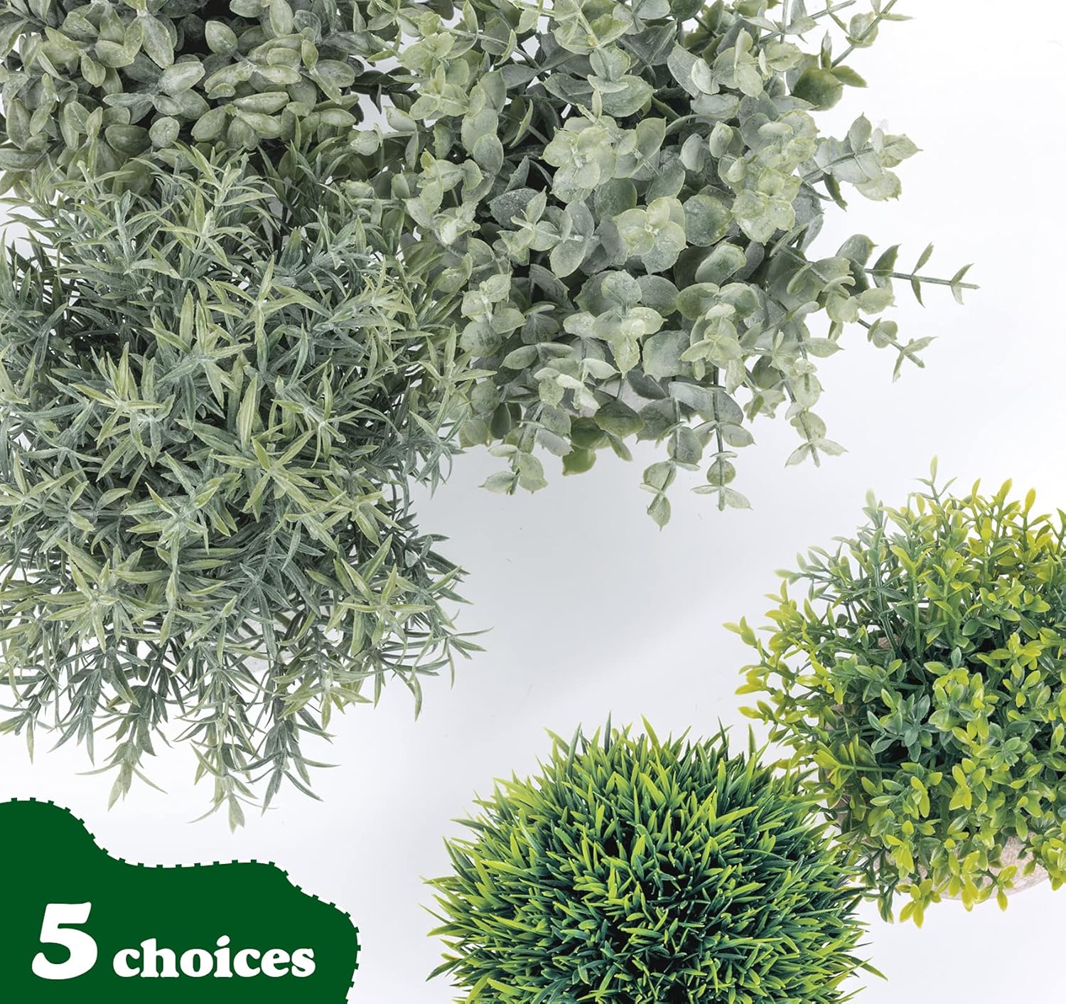 Lemonfilter 5 Pack Artificial Eucalyptus Plants