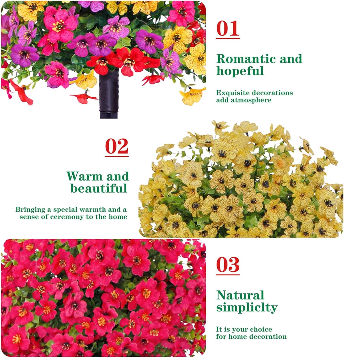 236in Artificial Violet Topiary Tree with Ground Spikes