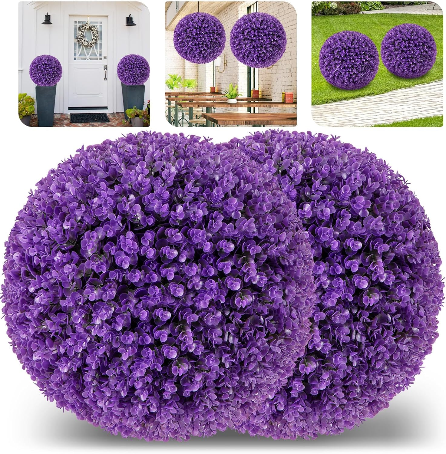 Goplus 175 Inch Artificial Topiary Balls Set of 2
