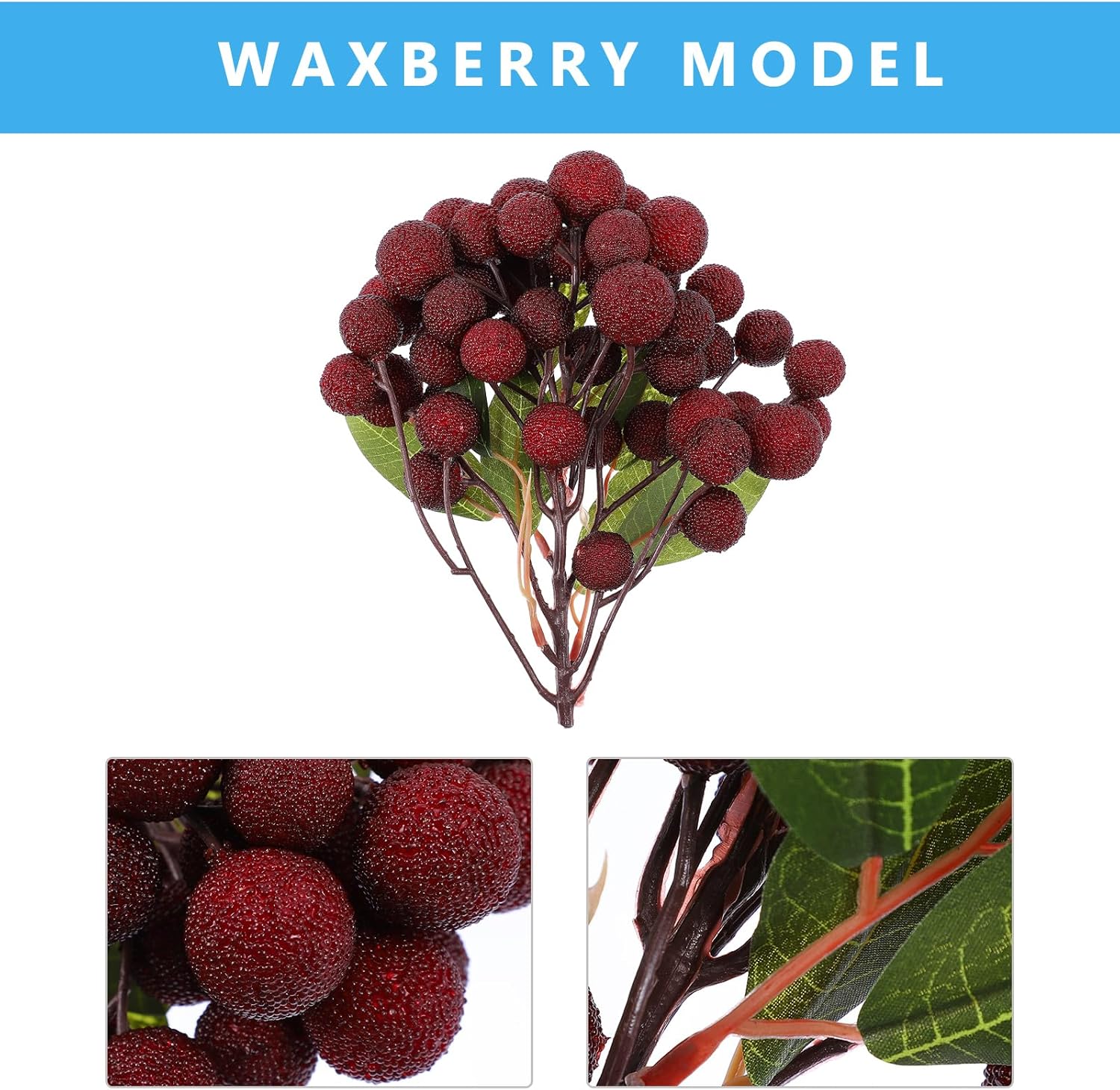 Realistic Simulated Bayberry Faux Fruit Decor
