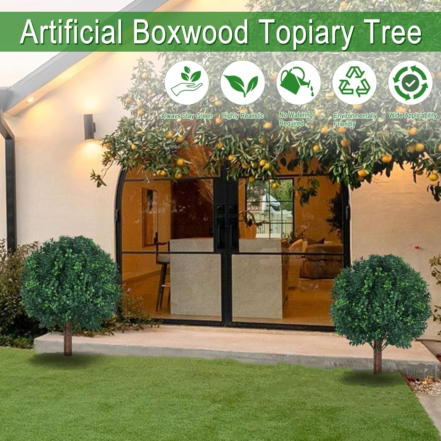 Artificial Cypress Topiary for Garden and Porch
