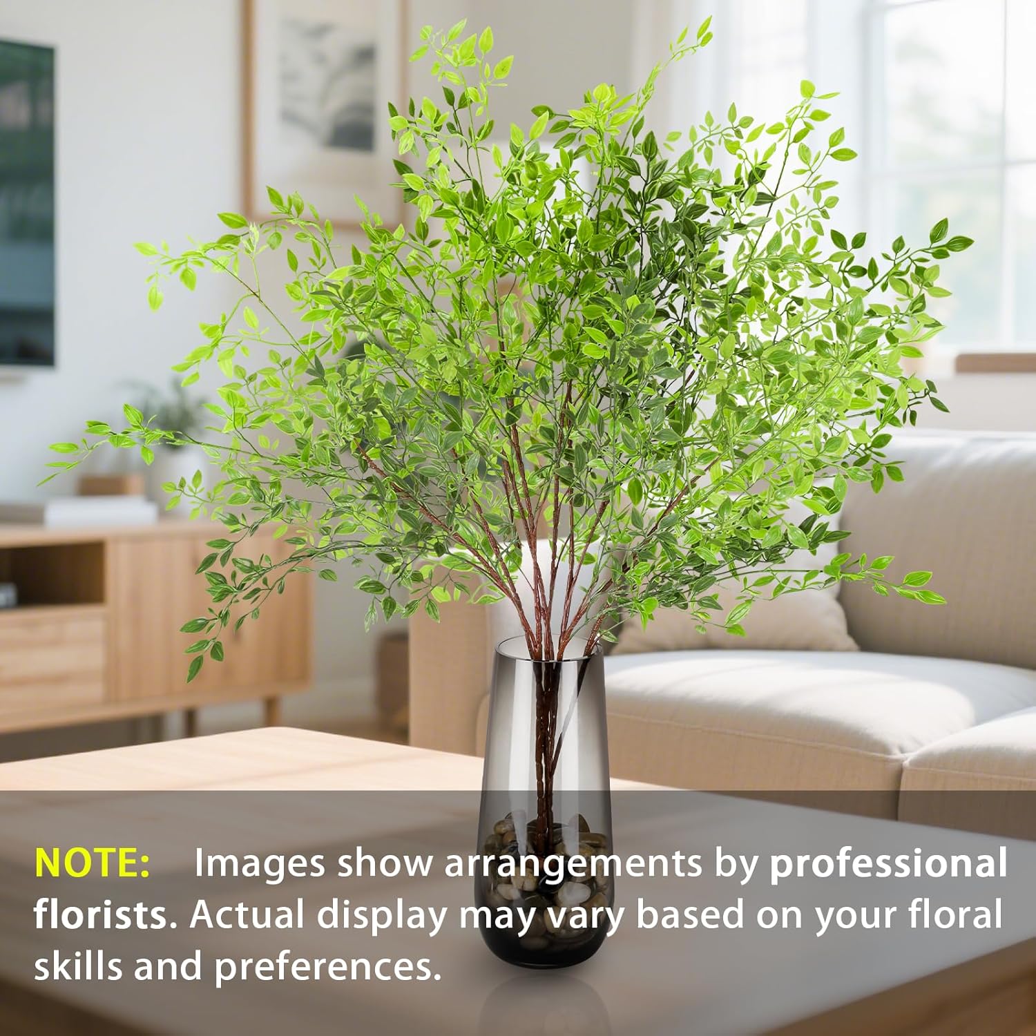 3PCS Artificial Nandina Stems for Vase Decor 433 Inch