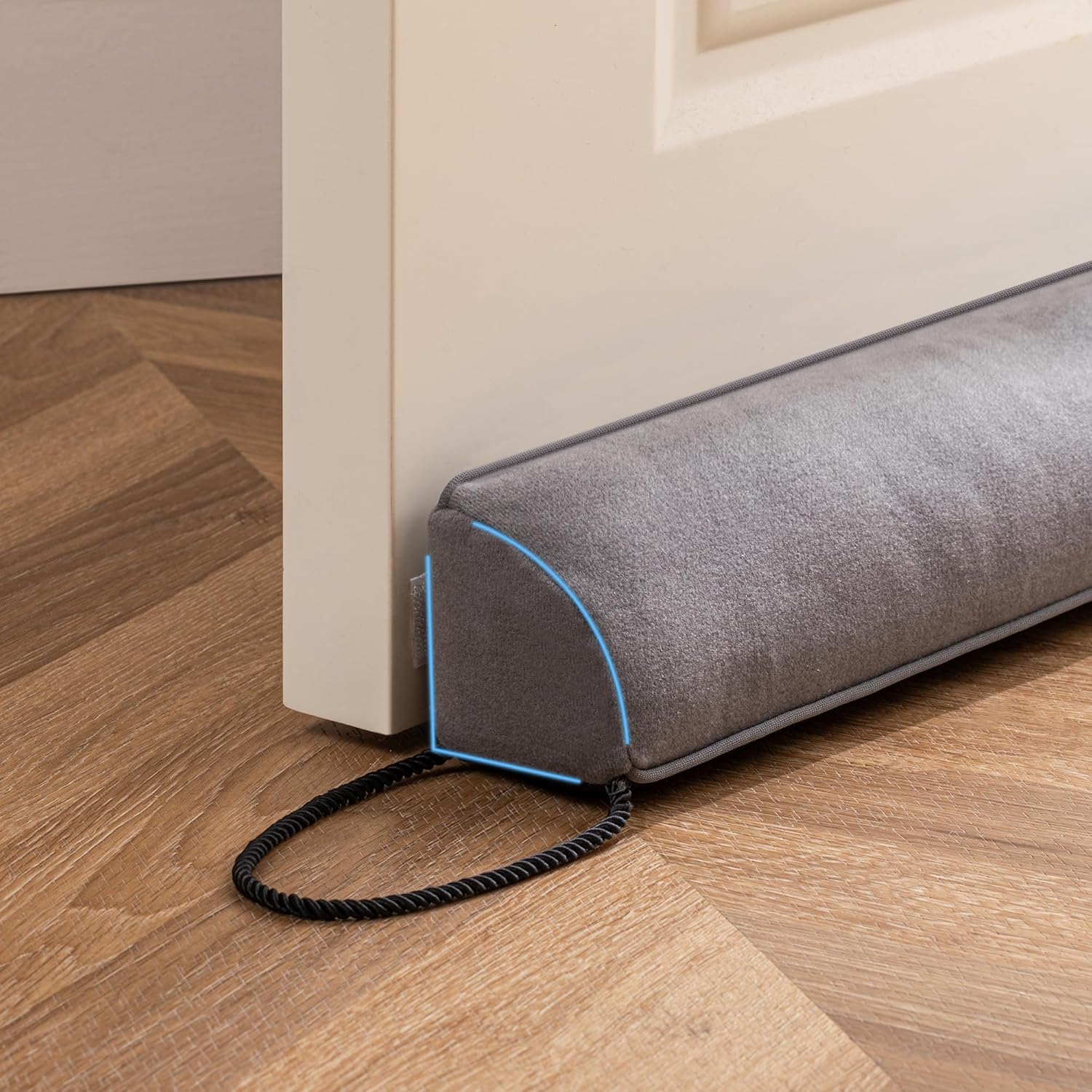 Sunolga 38 Inch Door Draft Stopper Gray