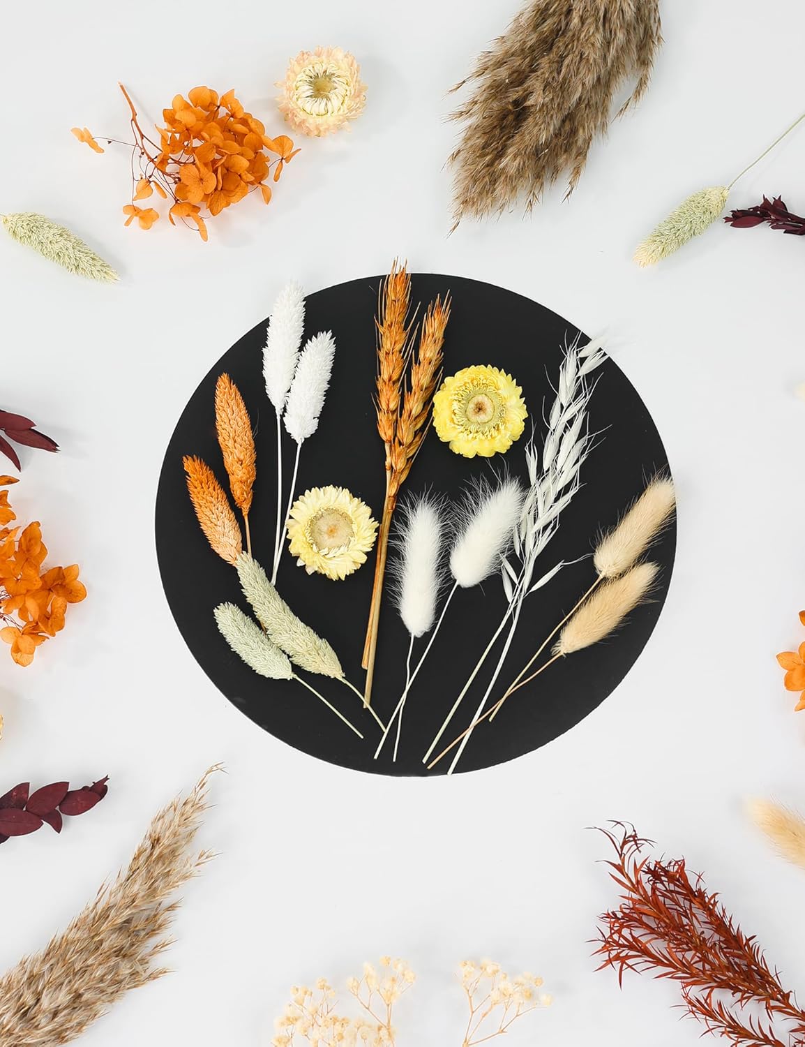 DIY Dried Flower Set with Twine Orange