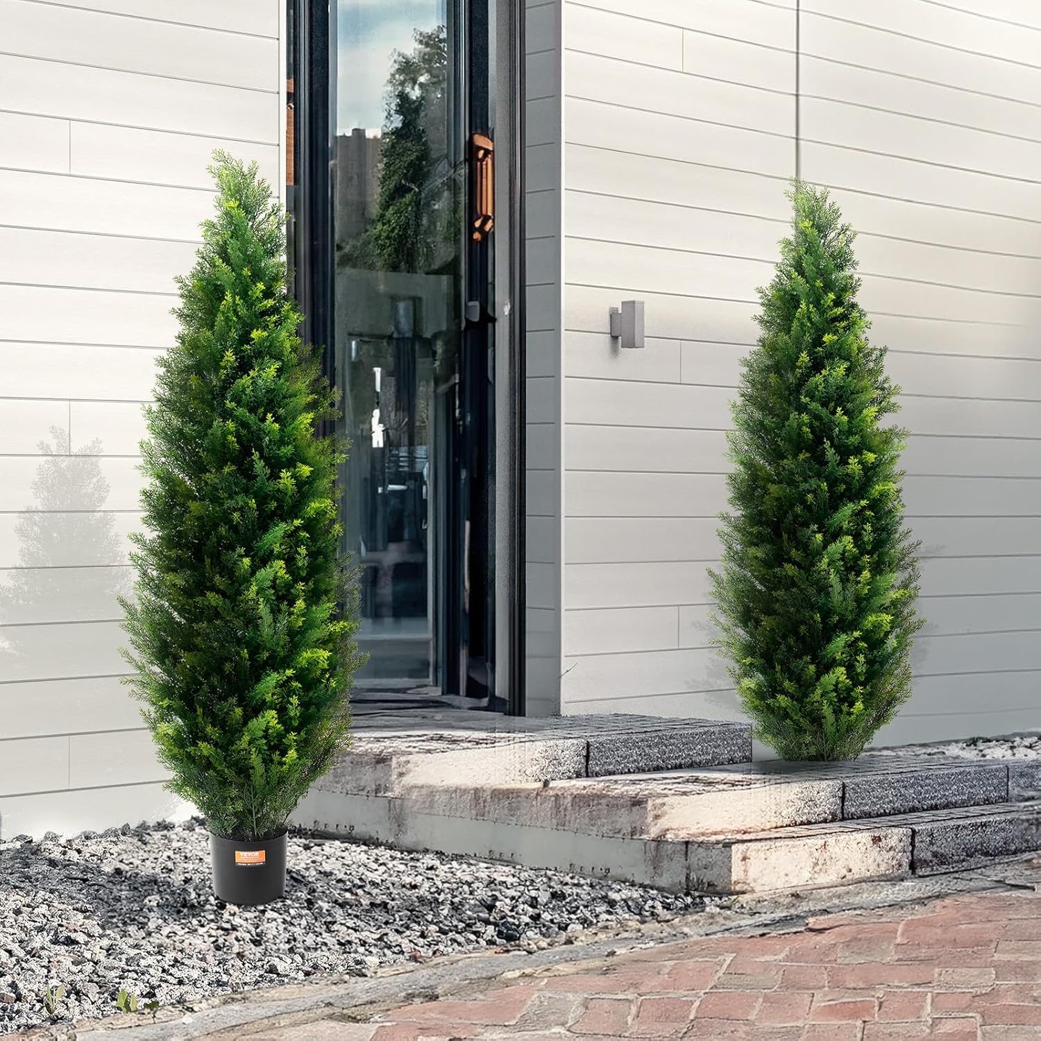 VEVOR Artificial Cedar Topiary Tree 60 inch 2 Pack