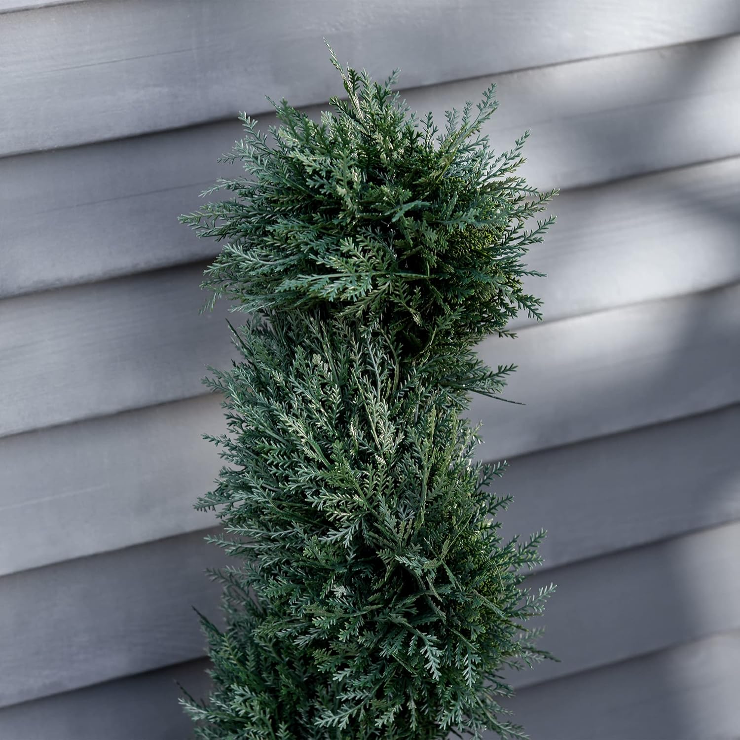 Outsunny 3FT Artificial Cedar Tree Spiral Topiary Faux Plant