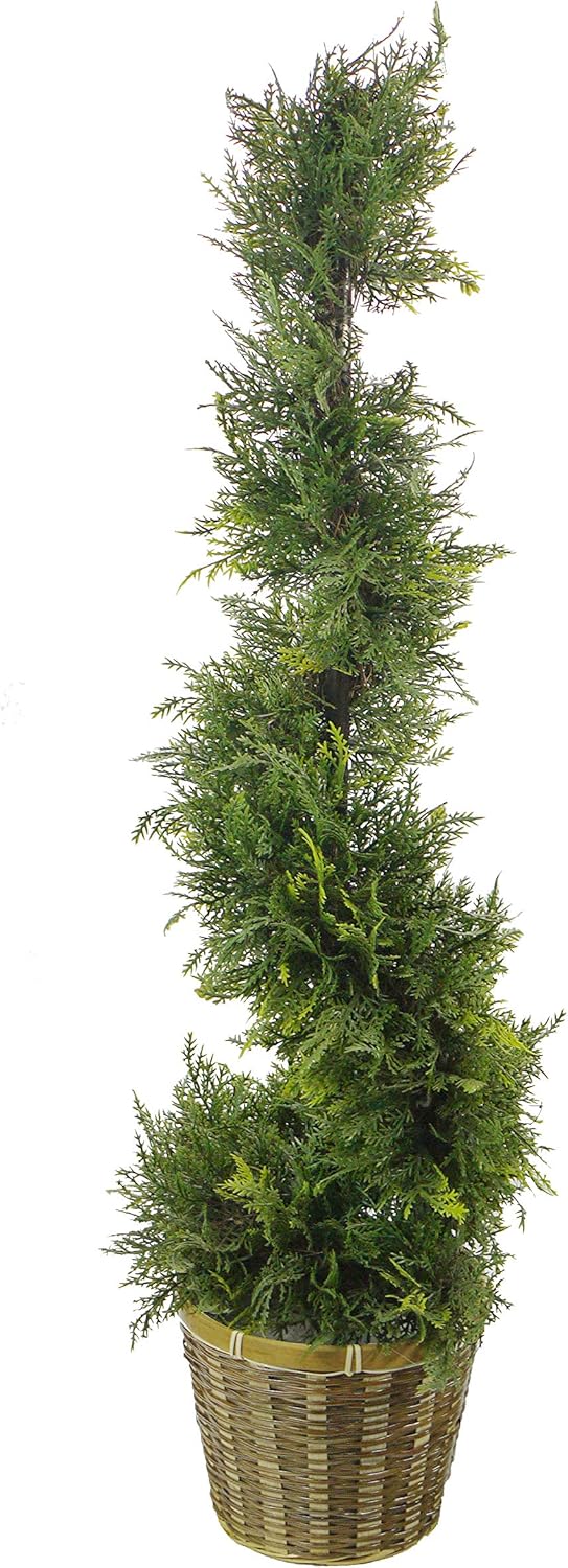 Admired By Nature Artificial Cypress Topiary Tree 36 Inch
