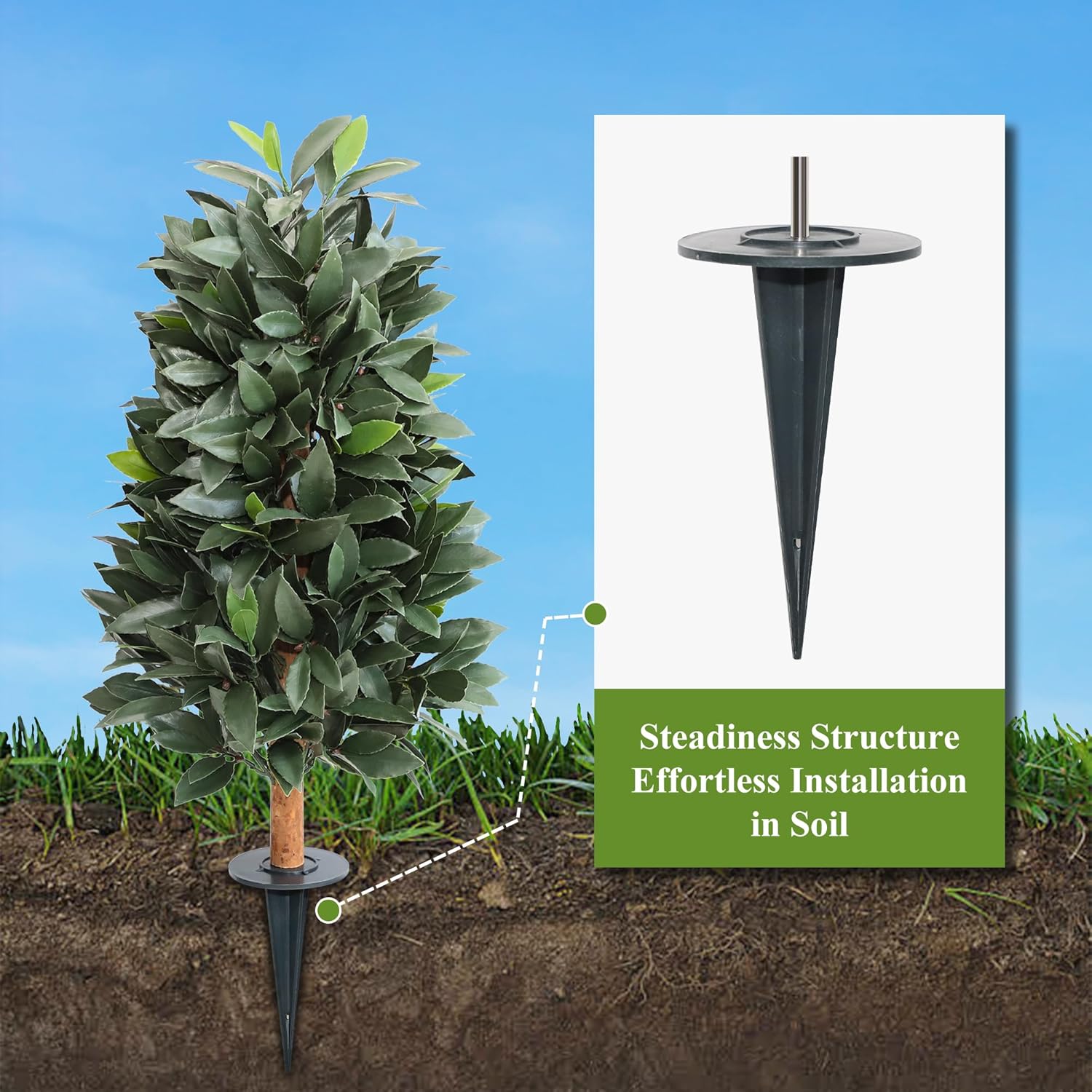 Momoplant Artificial Topiary Trees Set of 2 35Inch