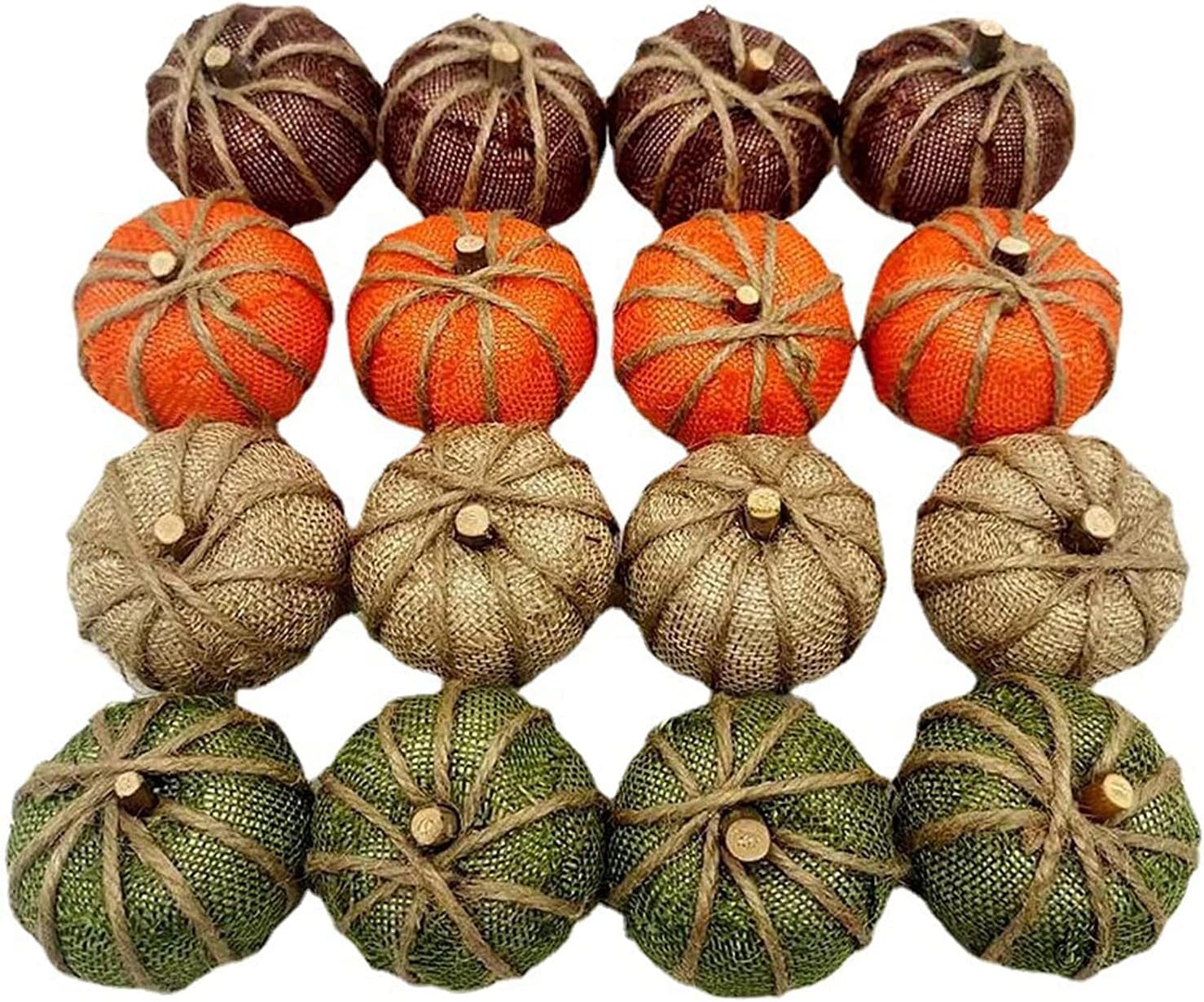 Halloween Artificial Pumpkin Decorations DIY Craft 16 Pieces without Plaid