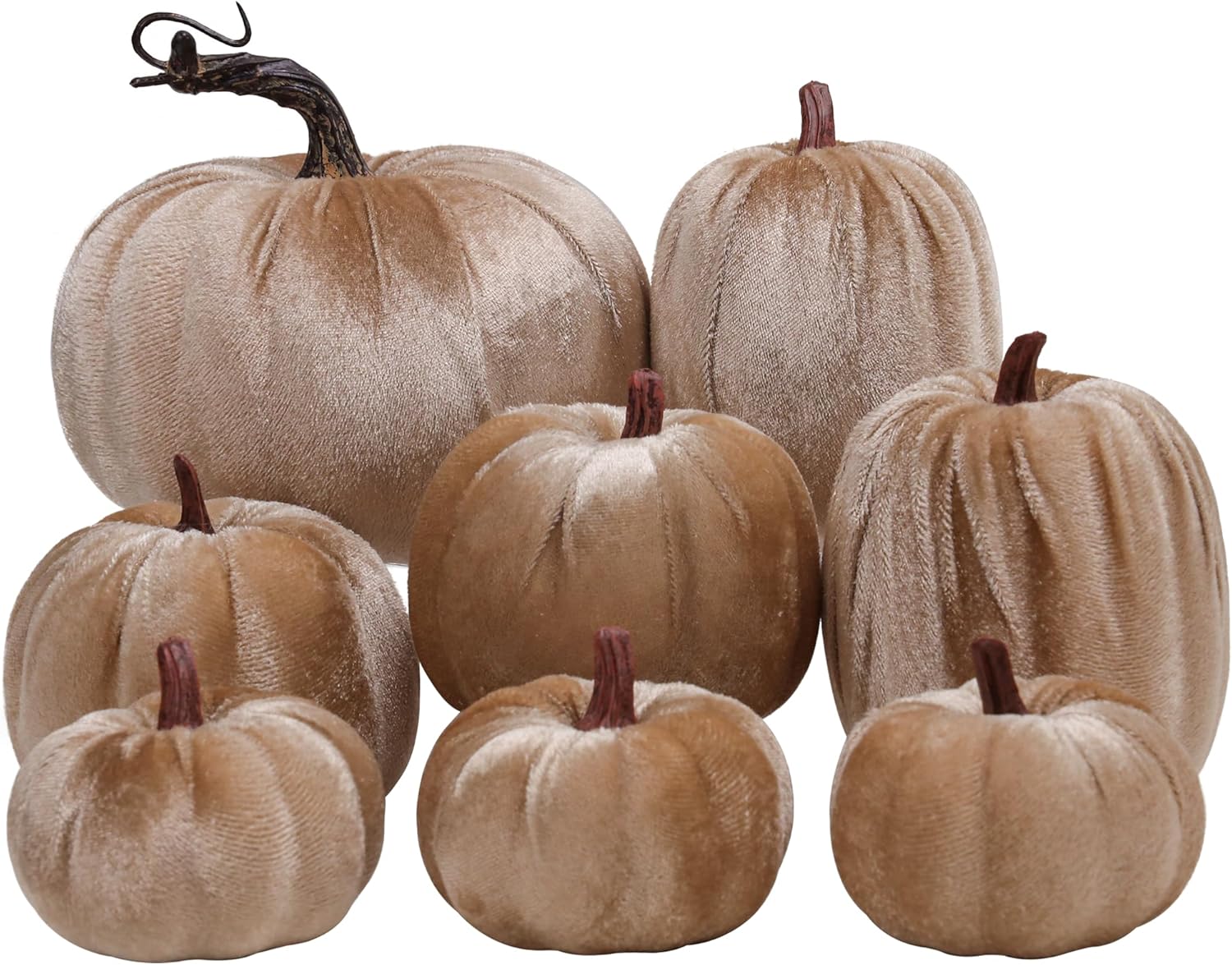 8pcs Artificial Halloween Pumpkin Decorations