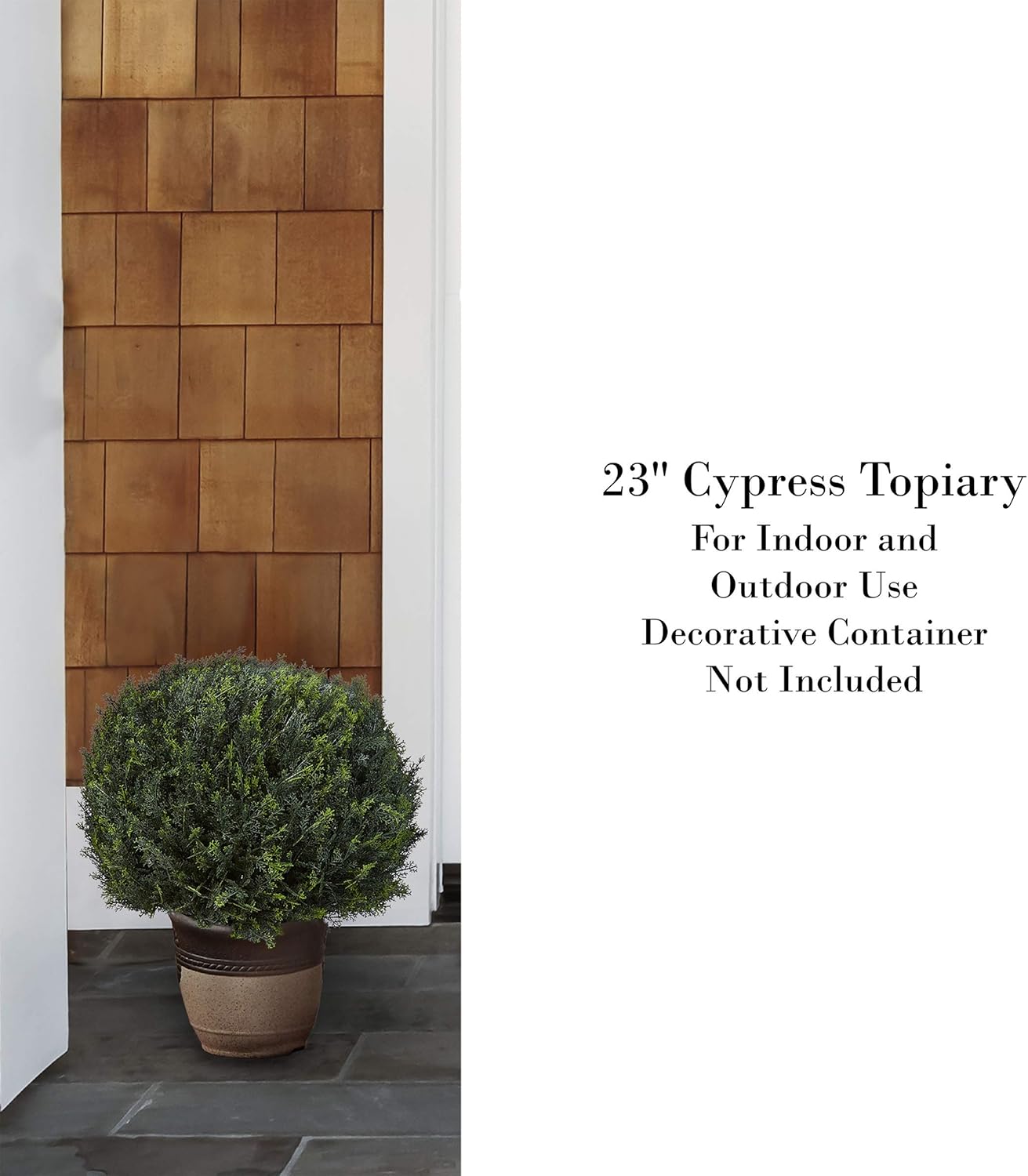 Artificial Cypress Topiary 23 Incher Ball Style