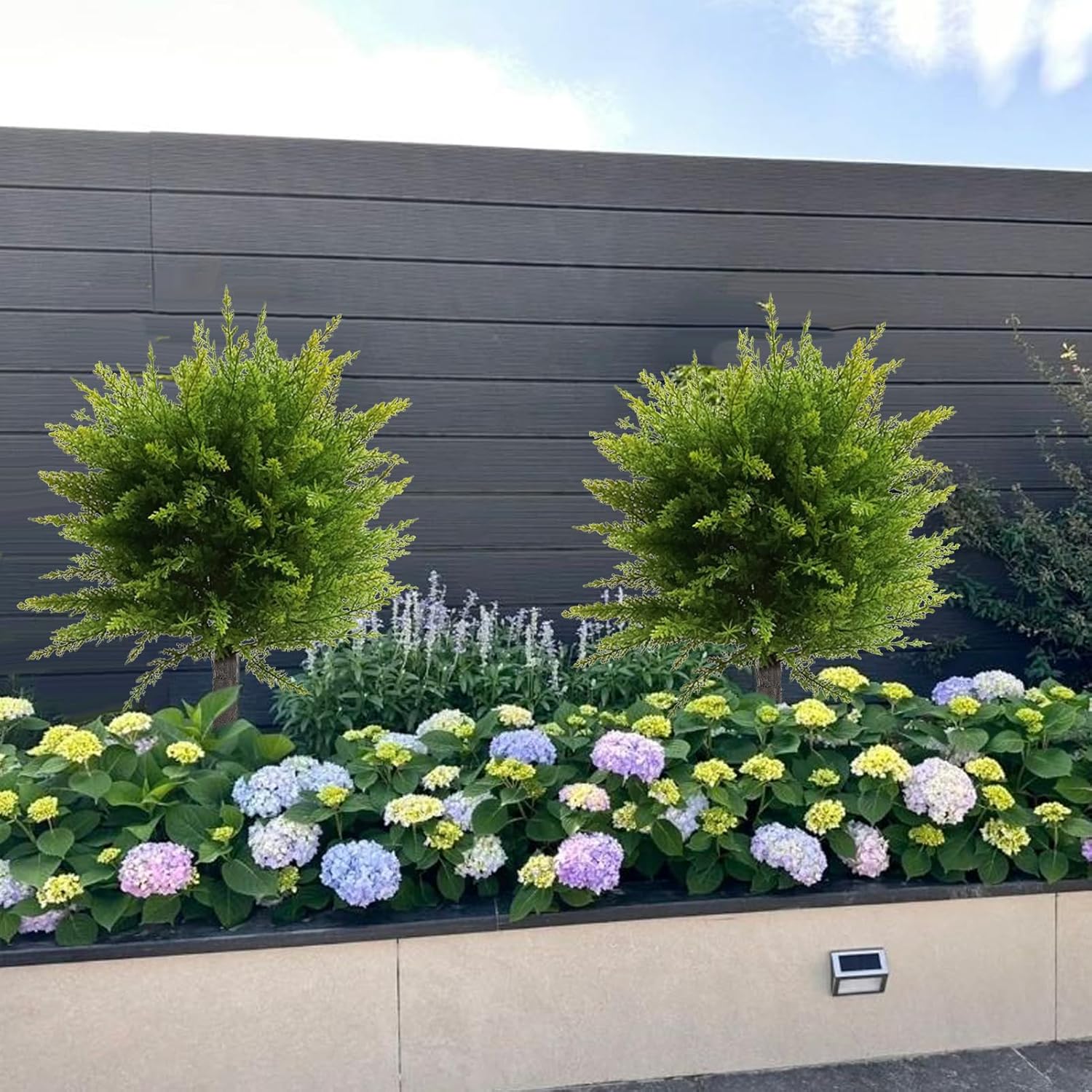 236 Inch Artificial Cypress Topiary Set of 2