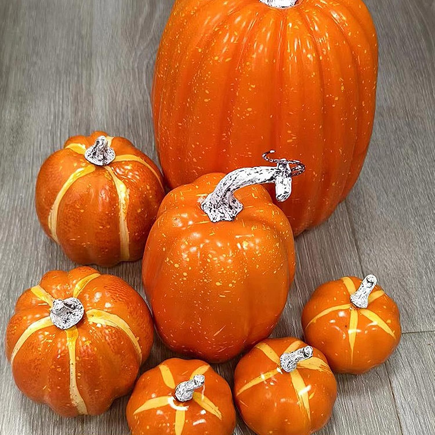 Keebgyy Halloween Pumpkin Ornament Set