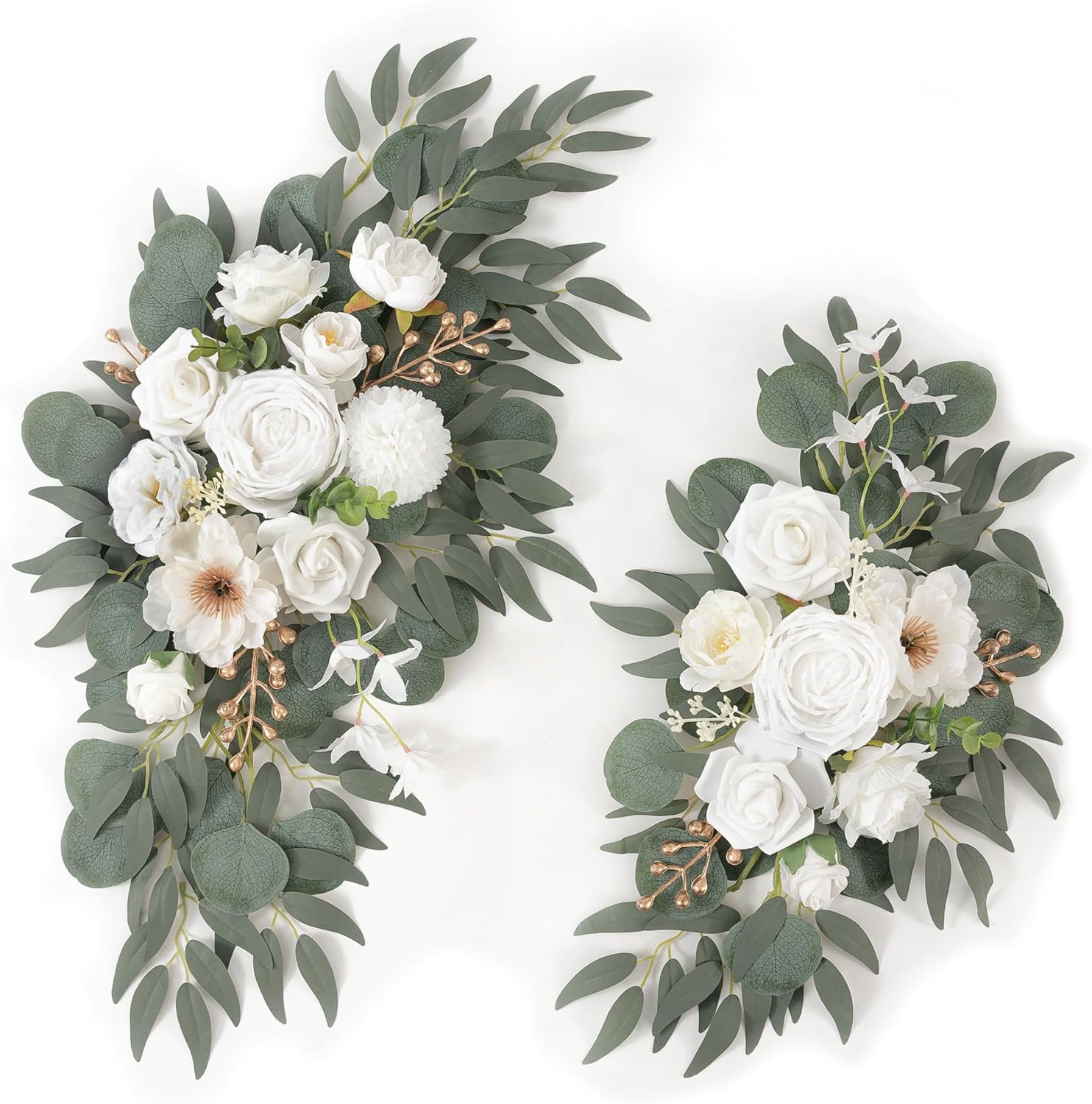 Faux Flower Swag Set of 2 for Wedding Decor