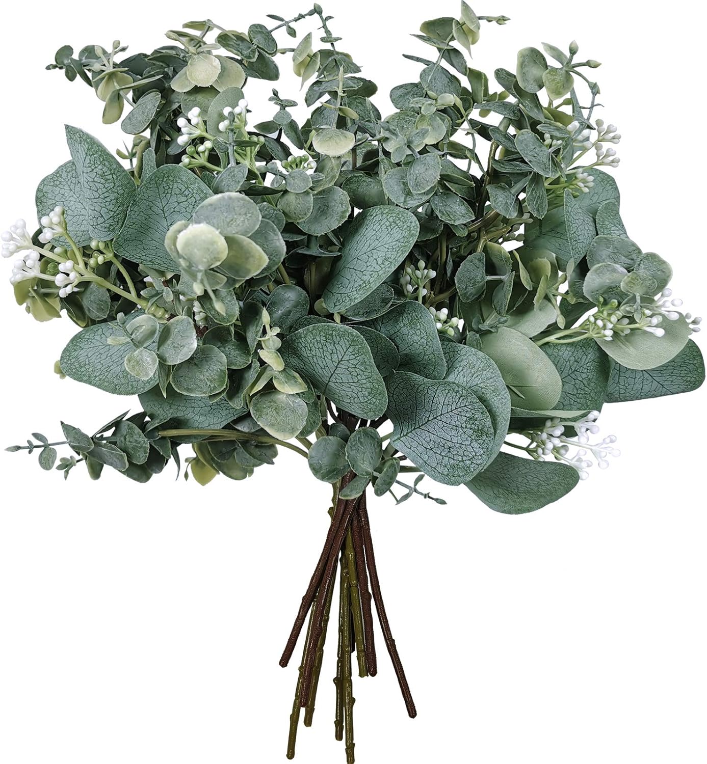 Winlyn Artificial Eucalyptus Leaves and Stems 10 PCS Set
