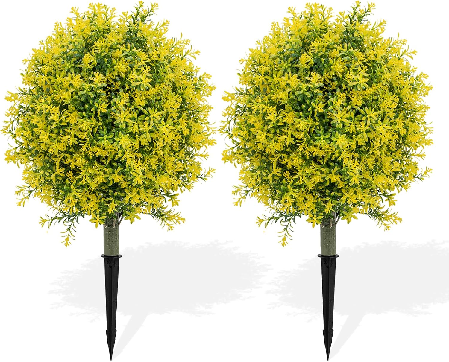 UNADRA Artificial Topiary Ball Plants Set of 2 236 Inch