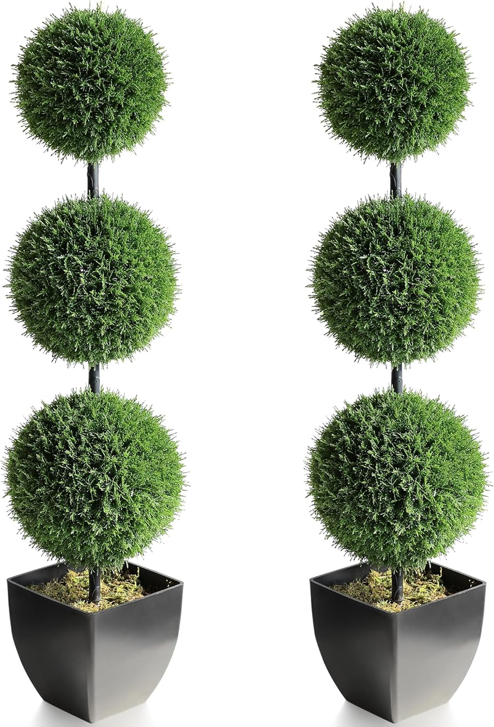 Momoplant 37 Inch Artificial Topiary Trees 2 Pack