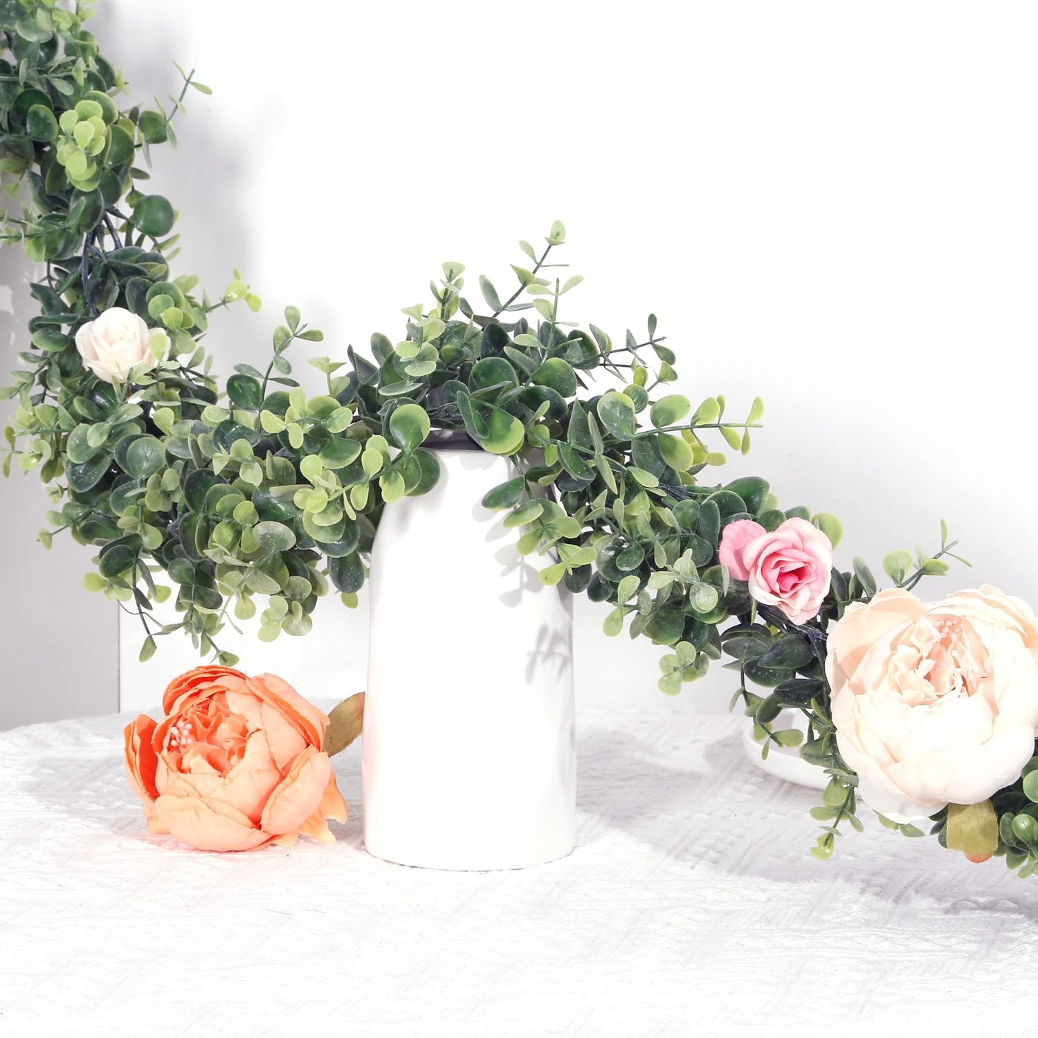 Sggvecsy Artificial Eucalyptus Garland 3 Pack