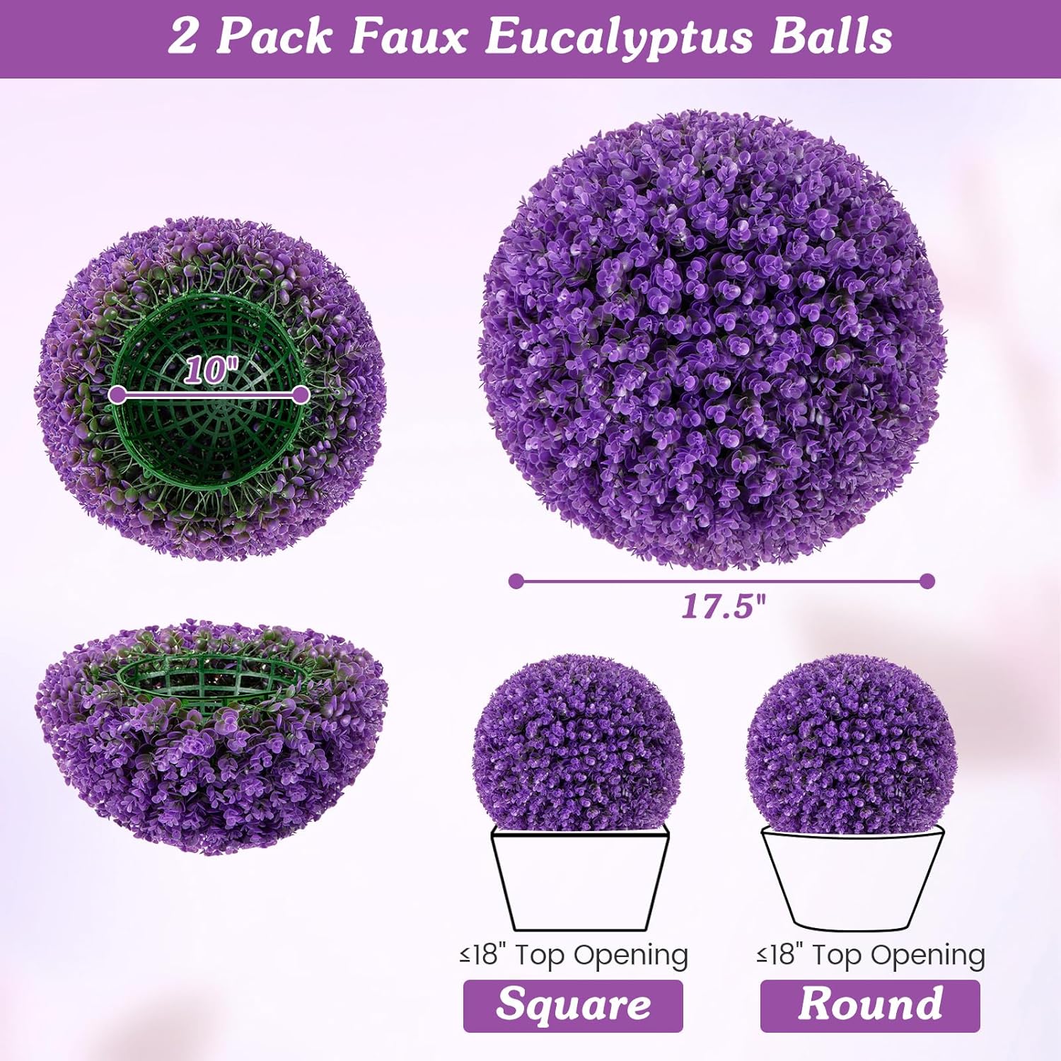 Goplus 175 Inch Artificial Topiary Balls Set of 2