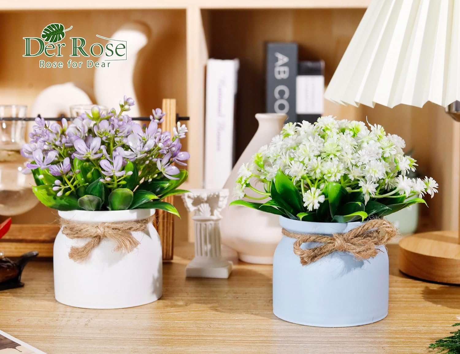 Der Rose 4 Pack Artificial Plants Indoor Decor