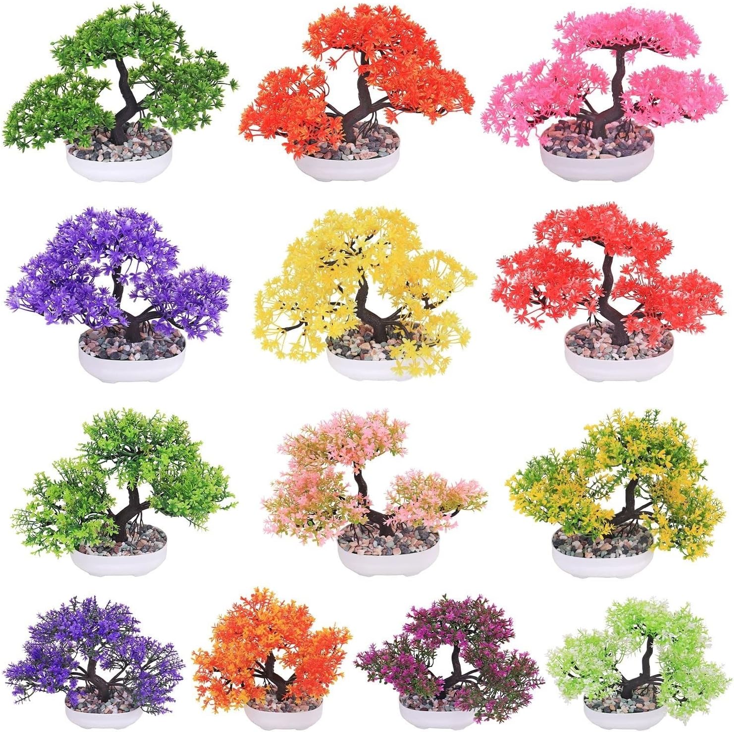 Artificial Pine Bonsai Tree Decorative Pot