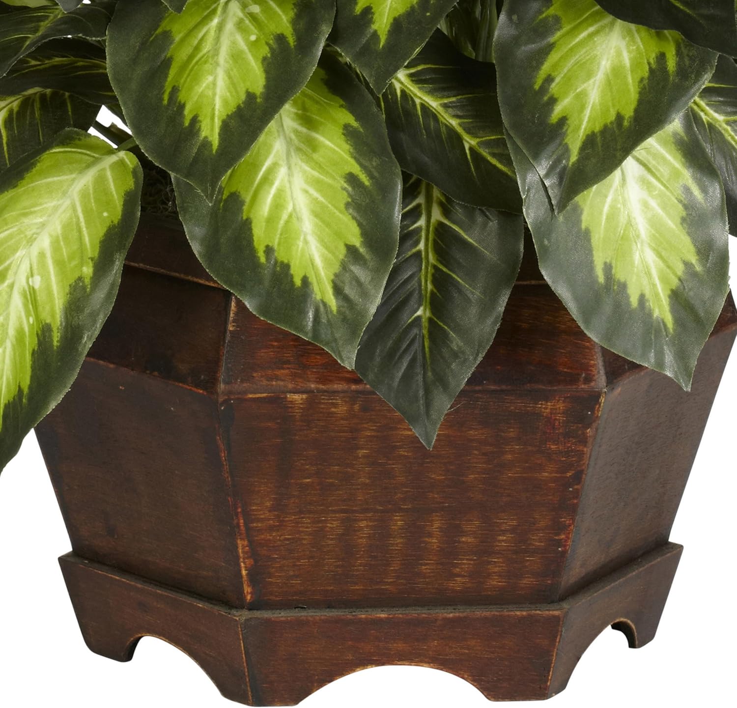 Nearly Natural 24in Golden Dieffenbachia Silk Plant