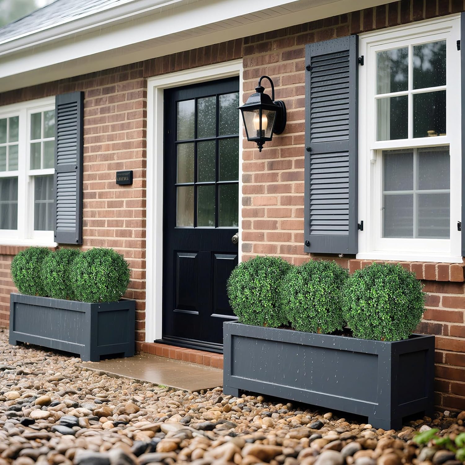 26 Inch Artificial Topiary Trees Set of 2