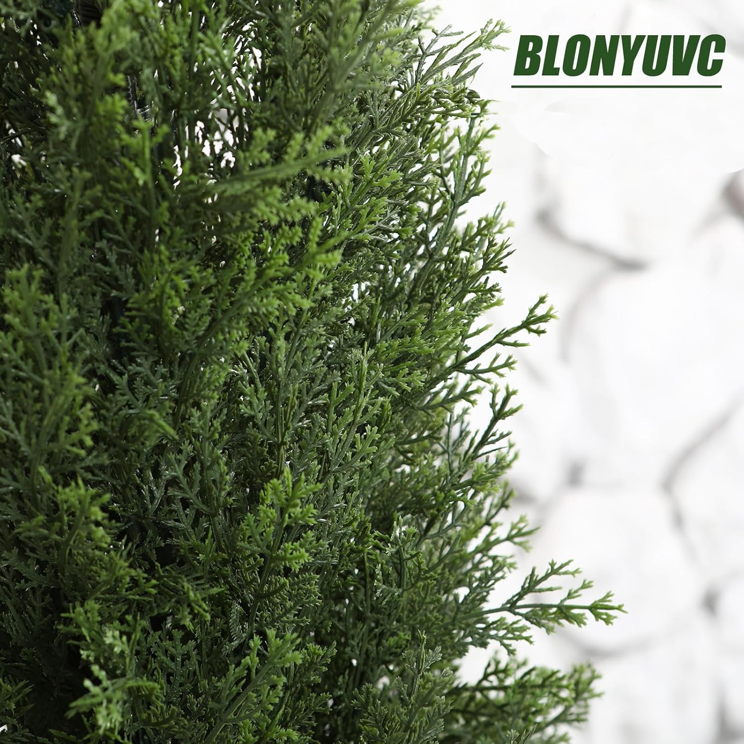 47 Inch Artificial Cypress Topiary Set of 2 with Spike